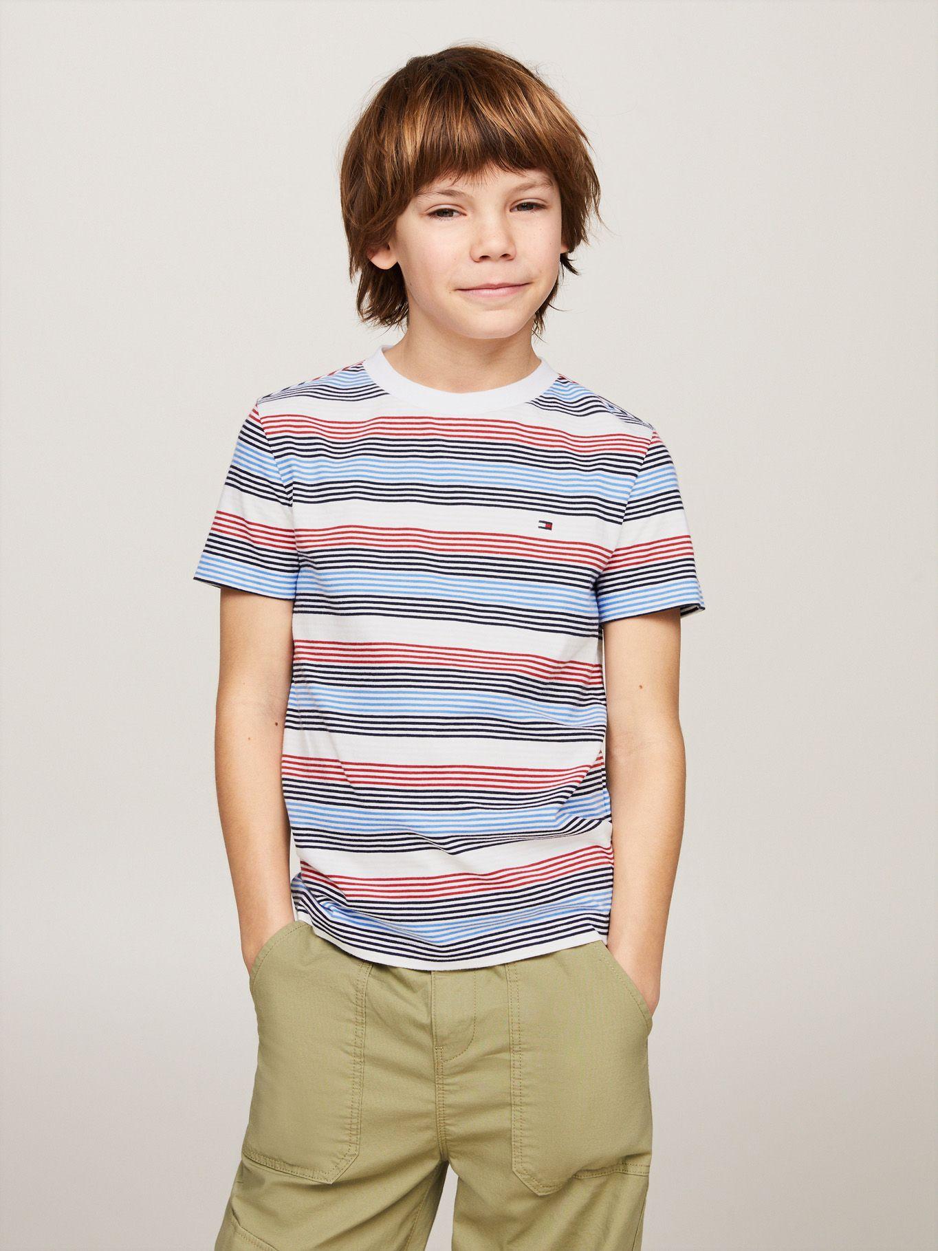 Polera A Rayas C-Neck Multicolor Tommy Hilfiger-0