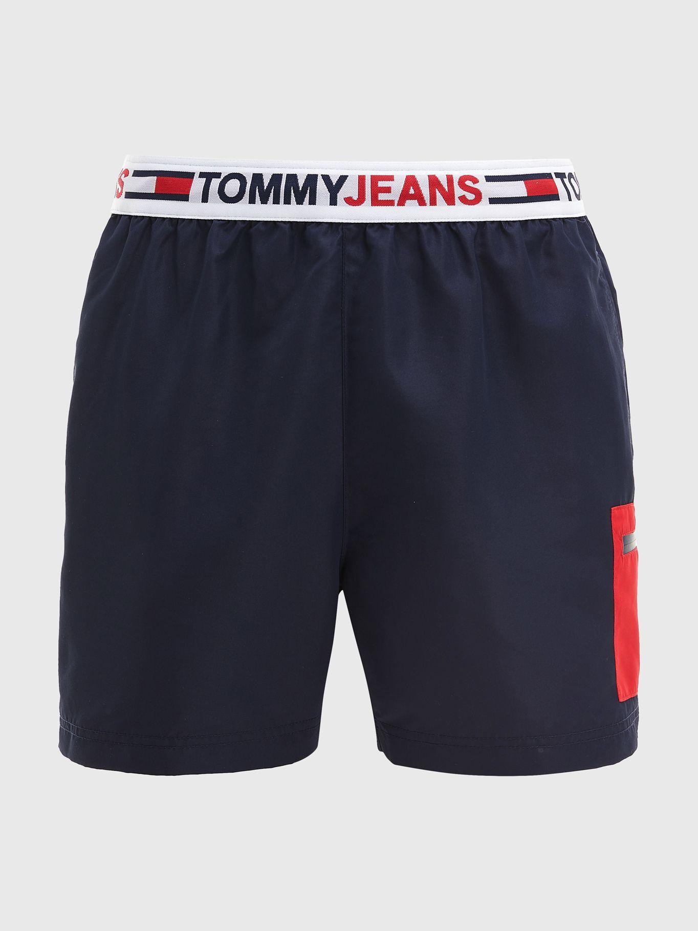 Traje De Baño Waistband Logo Azul Tommy Jeans JN2-4