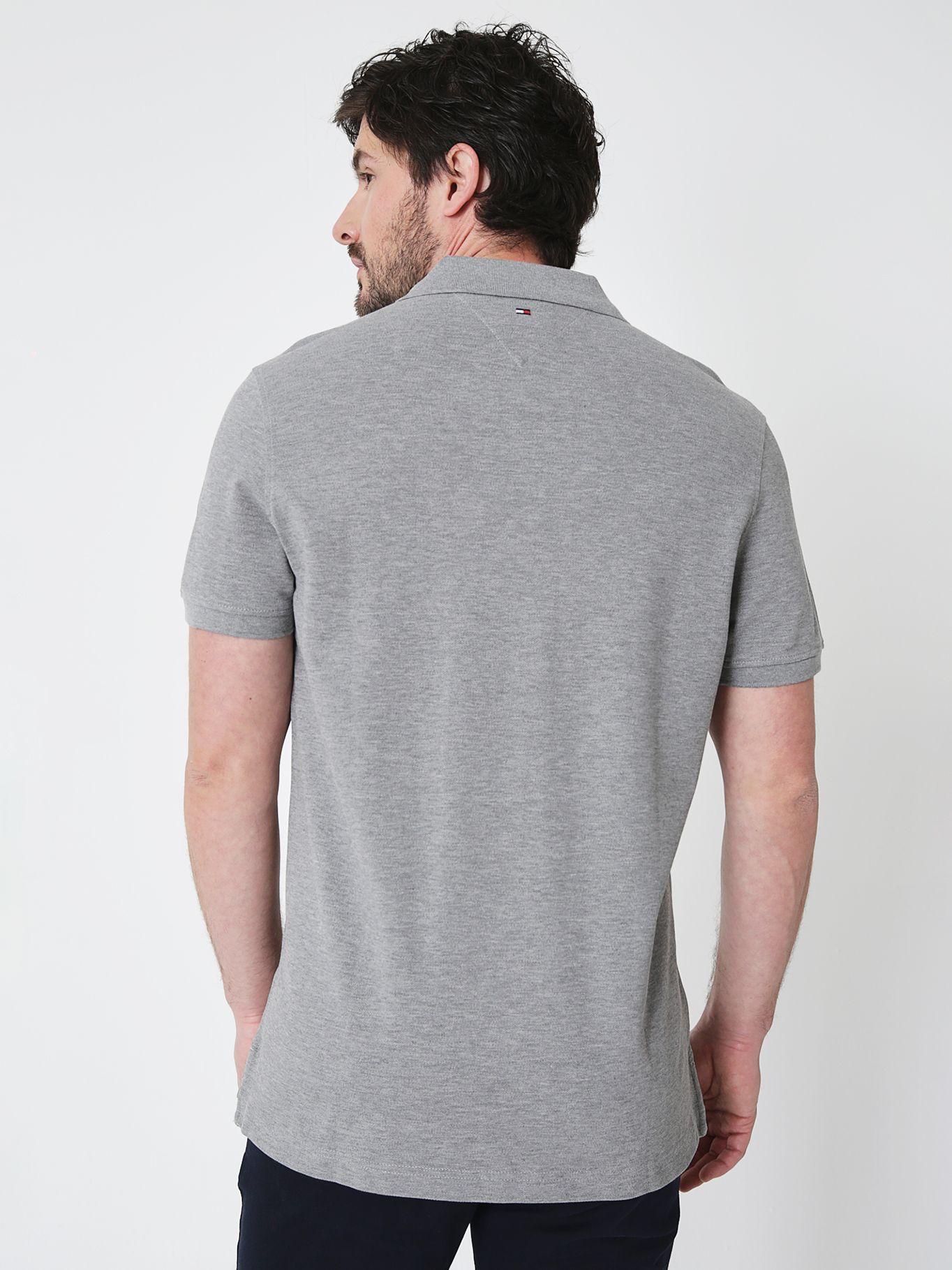 Polo Regular Fit Monotype Logo Gris Tommy Hilfiger-1