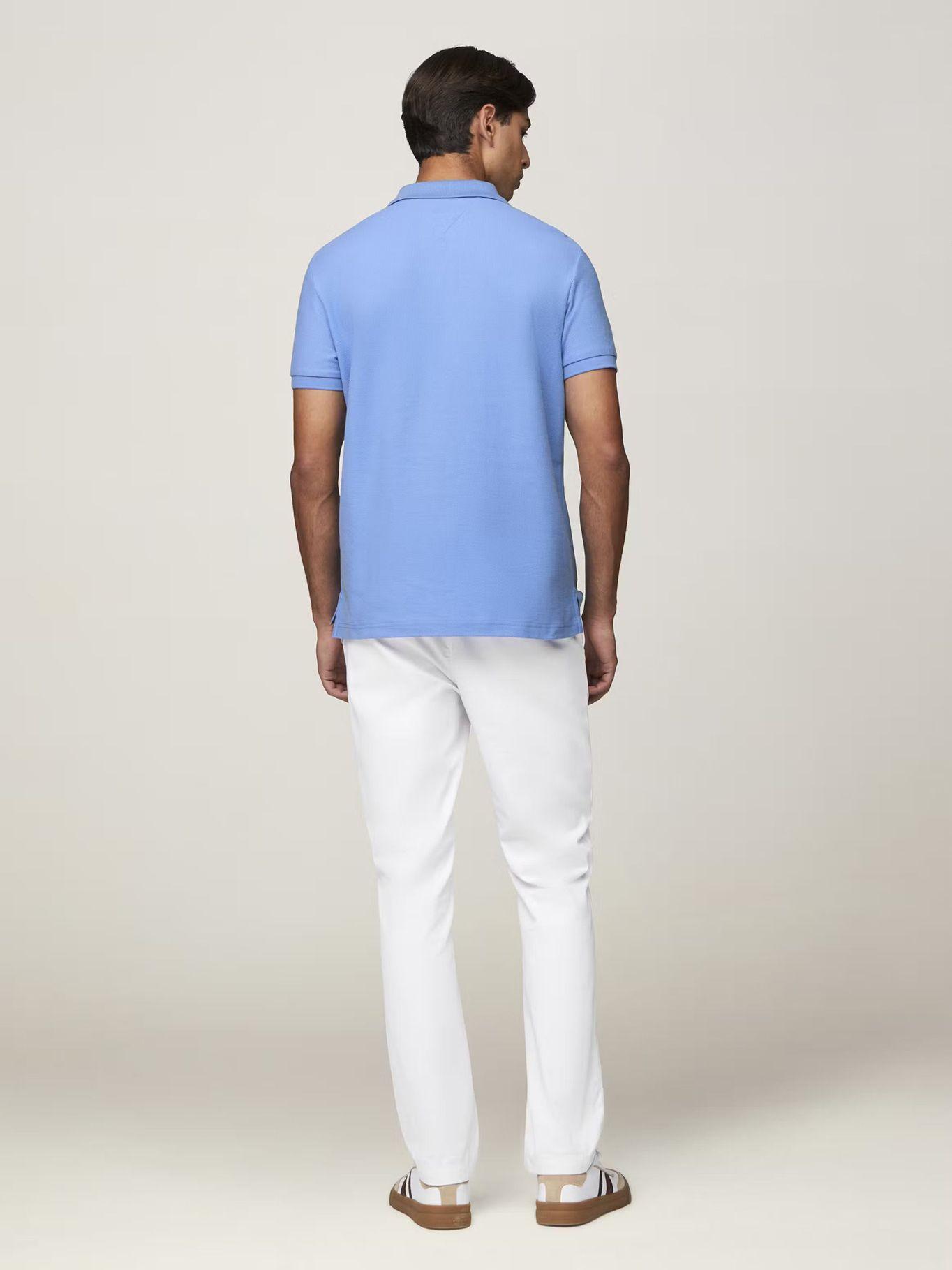 Polo Con Logo De Monogram Celeste Tommy Hilfiger-2