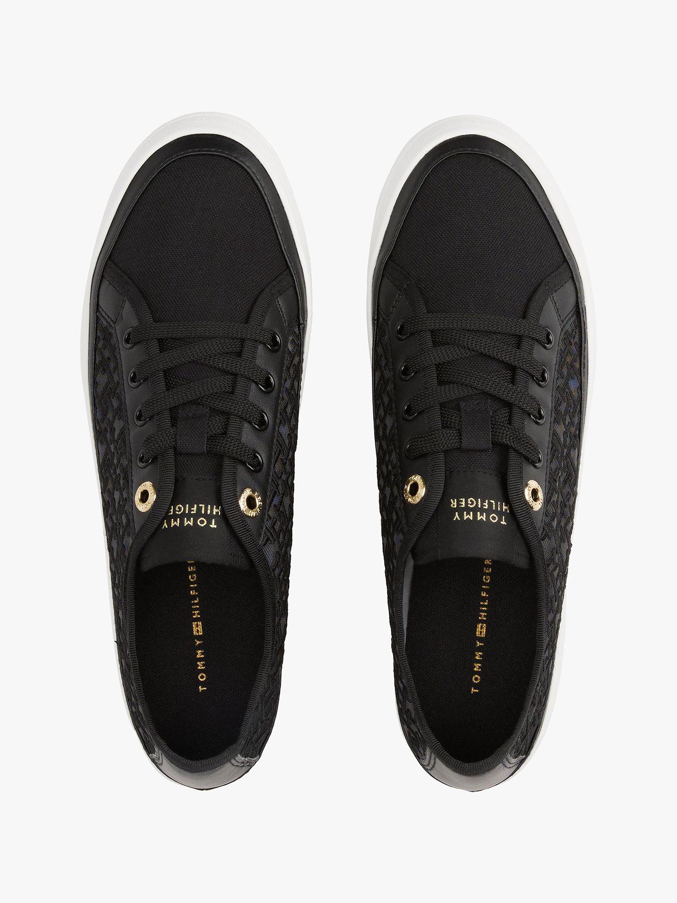 Zapatillas Con Monogramas Bordados Negro Tommy Hilfiger-2