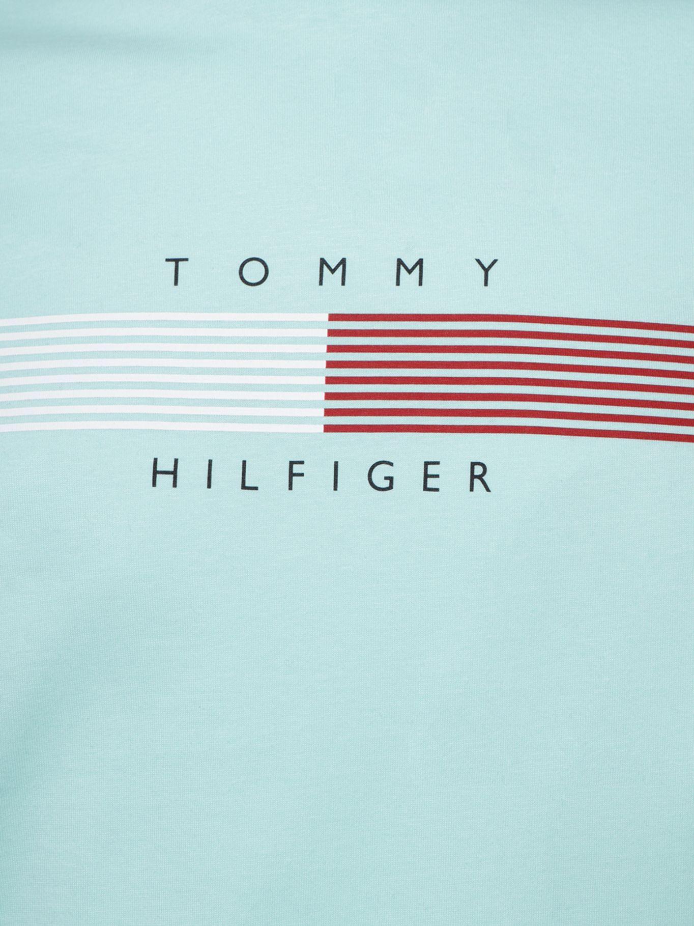 Polera Con Logo Stripe Turquesa Tommy Hilfiger-2