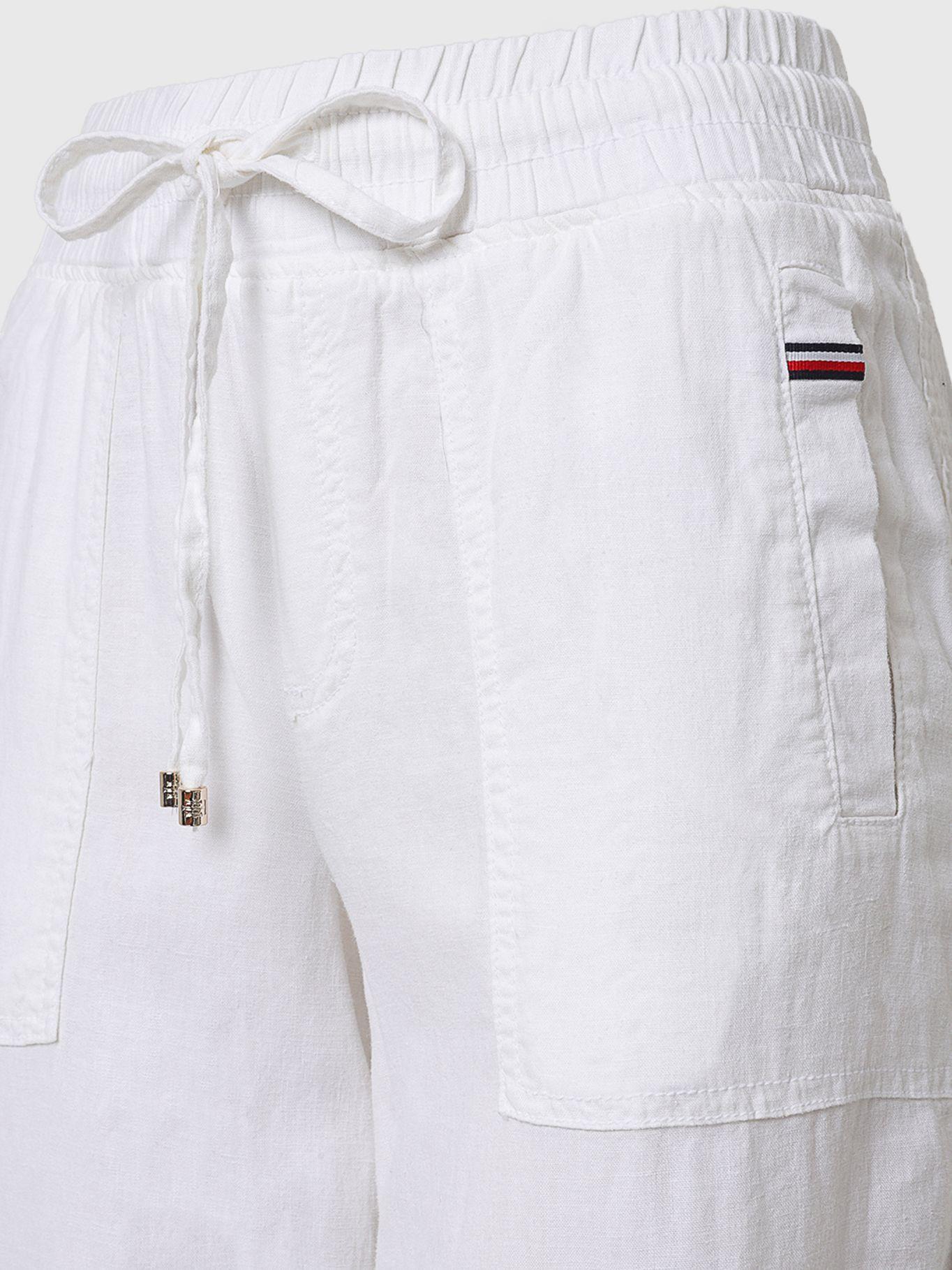 Pantalón Essential De Lino Blanco Tommy Hilfiger-2