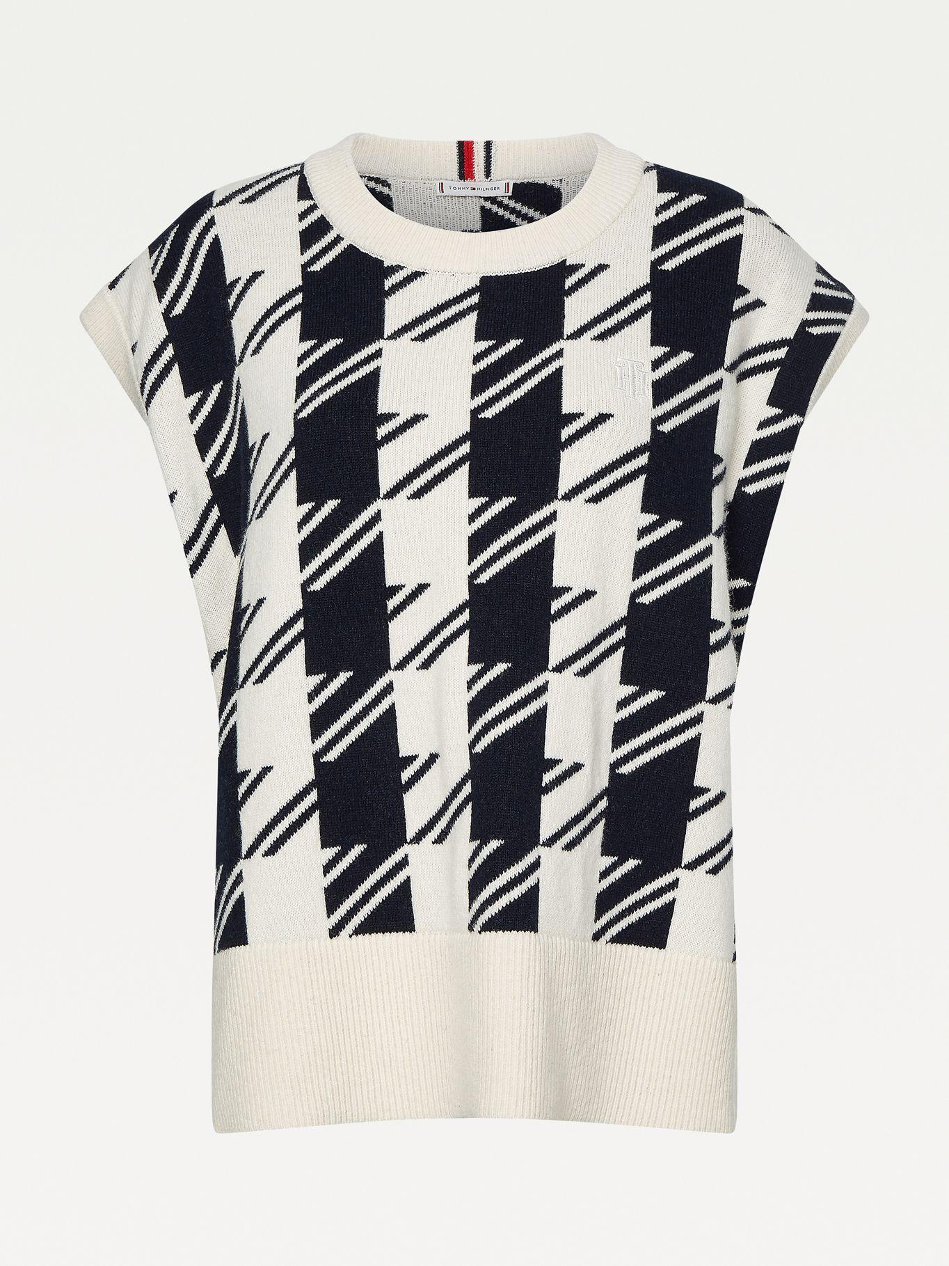 Sweater Vest Relaxed Blanco Tommy Hilfiger A2-0