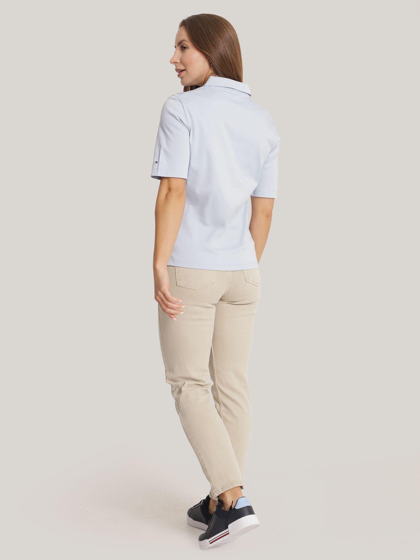 Polo Logo-Monogram Bordado Celeste Tommy Hilfiger-2