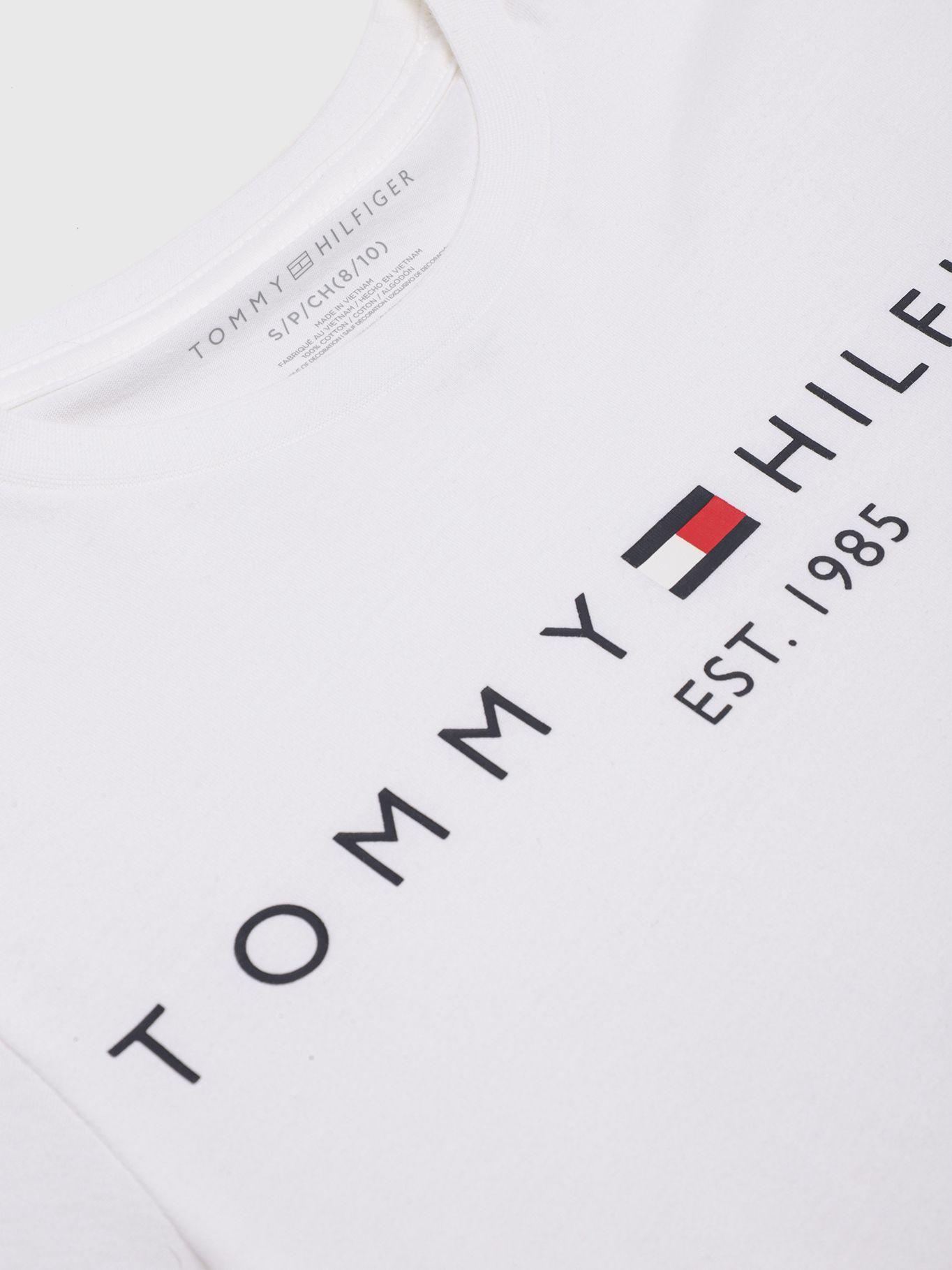 Polera Con Logo Est.1985 Blanco Tommy Hilfiger-2