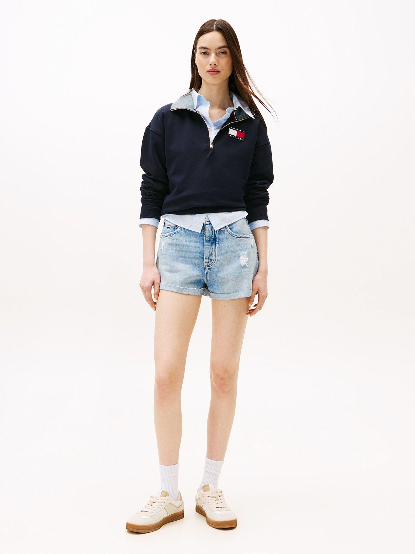 Short Denim Con Logo Azul Tommy Jeans-0