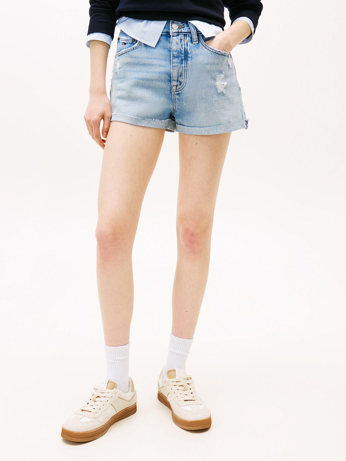 Short Denim Con Logo Azul Tommy Jeans-1
