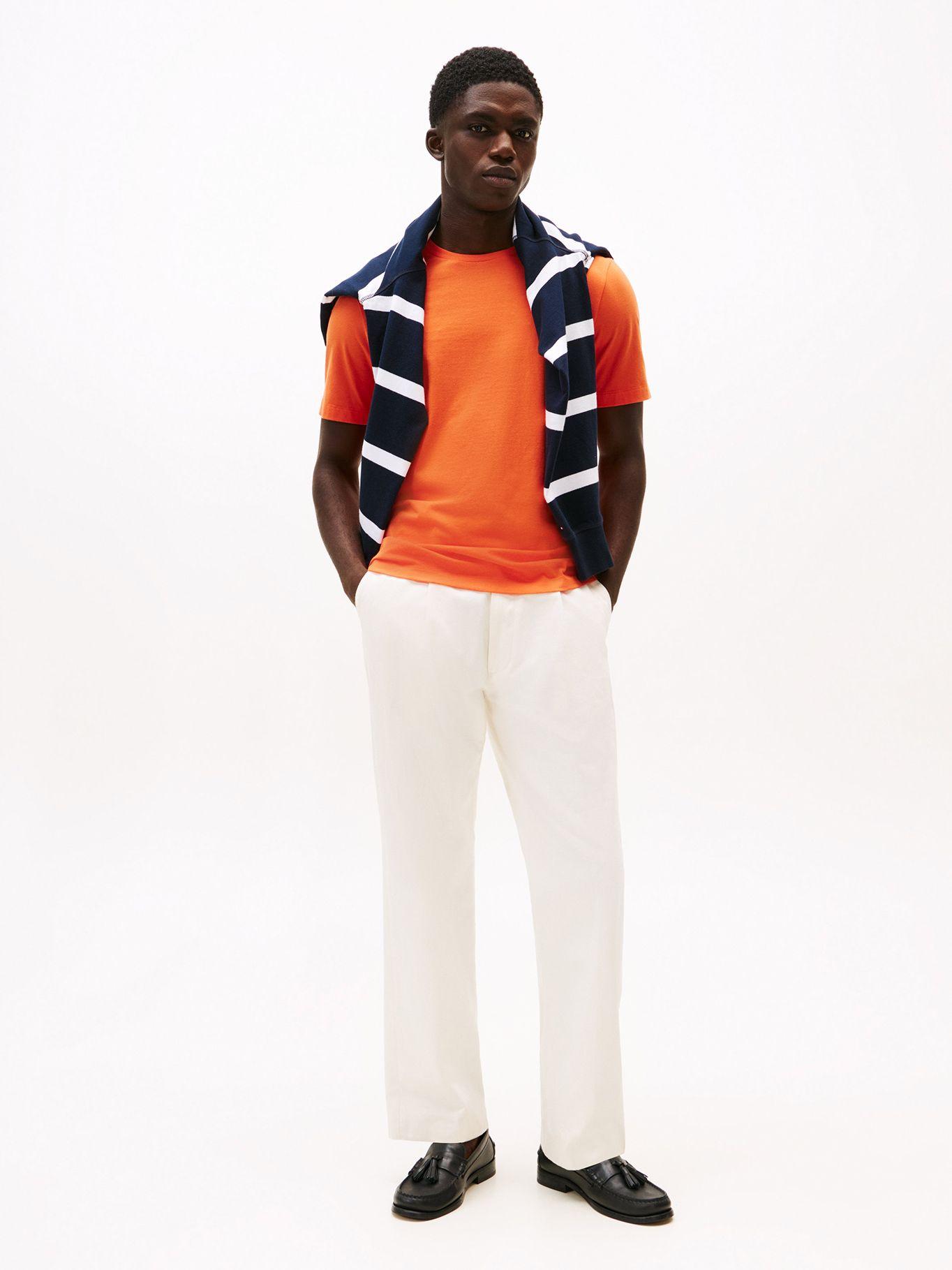 Polera Essential Ct-Neck Regular Naranjo Tommy Hilfiger-1