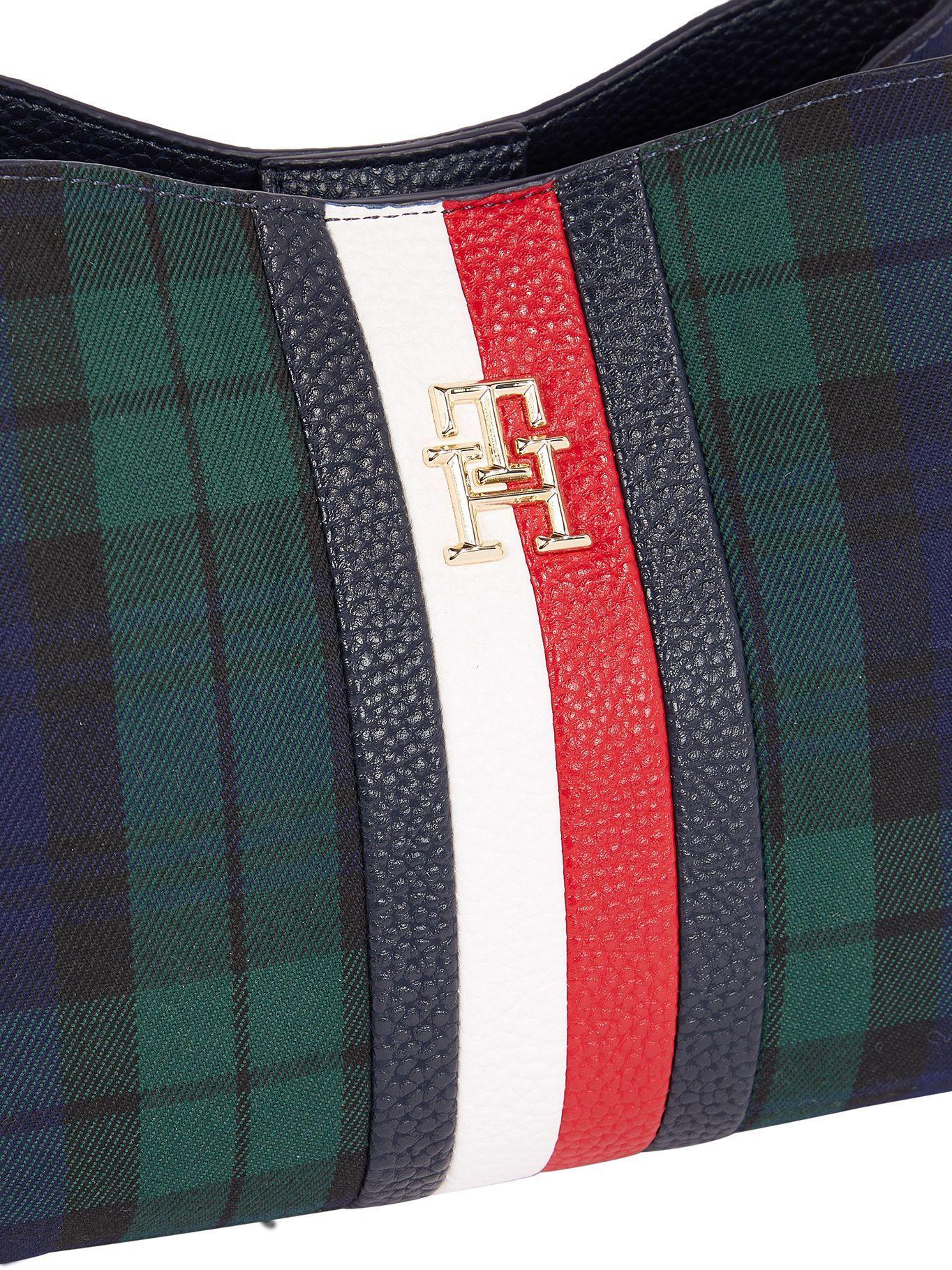 Cartera Crossover Emblem Check Azul Tommy Hilfiger-2