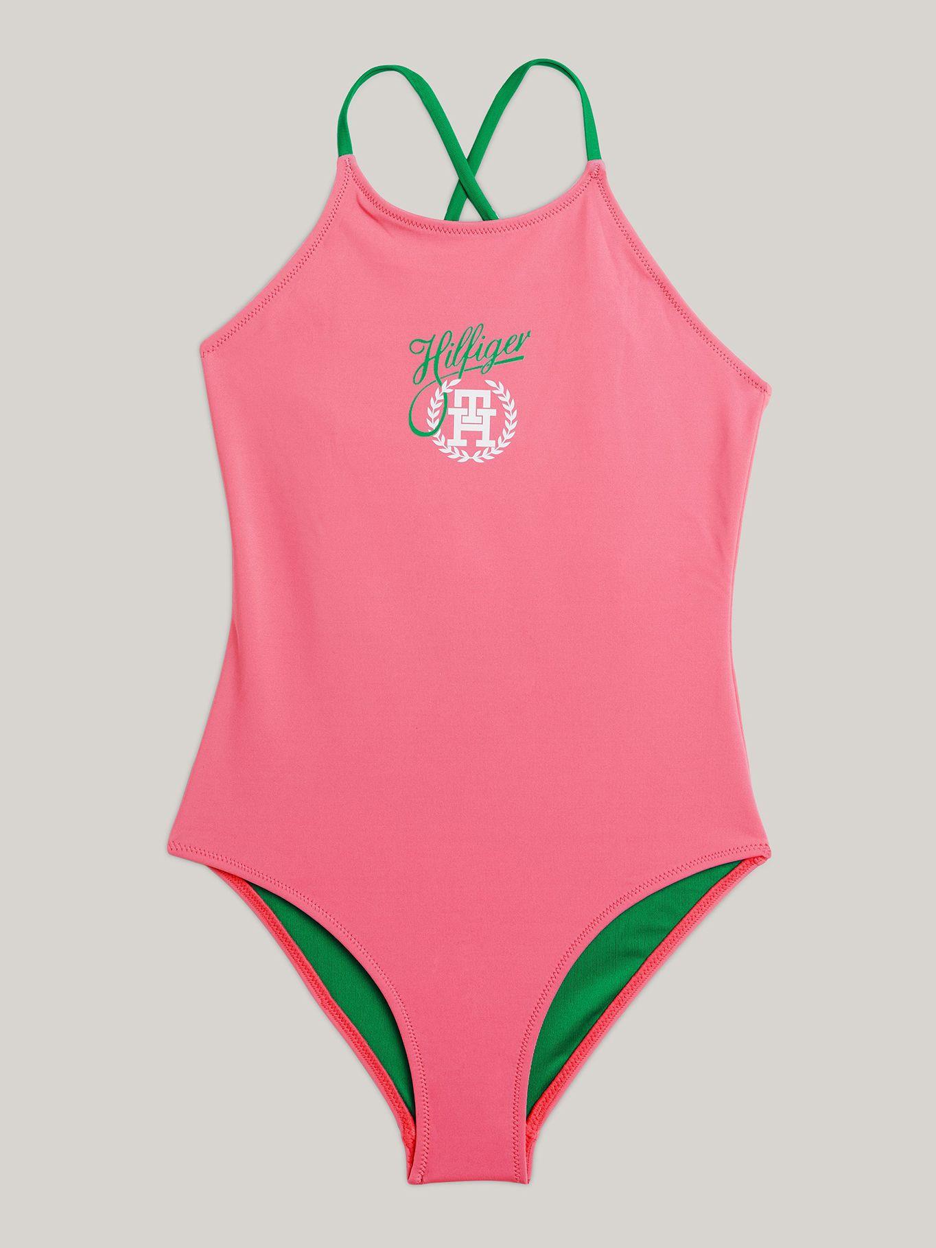 Traje De Baño Con Logo Solid Rosado Tommy Hilfiger-0
