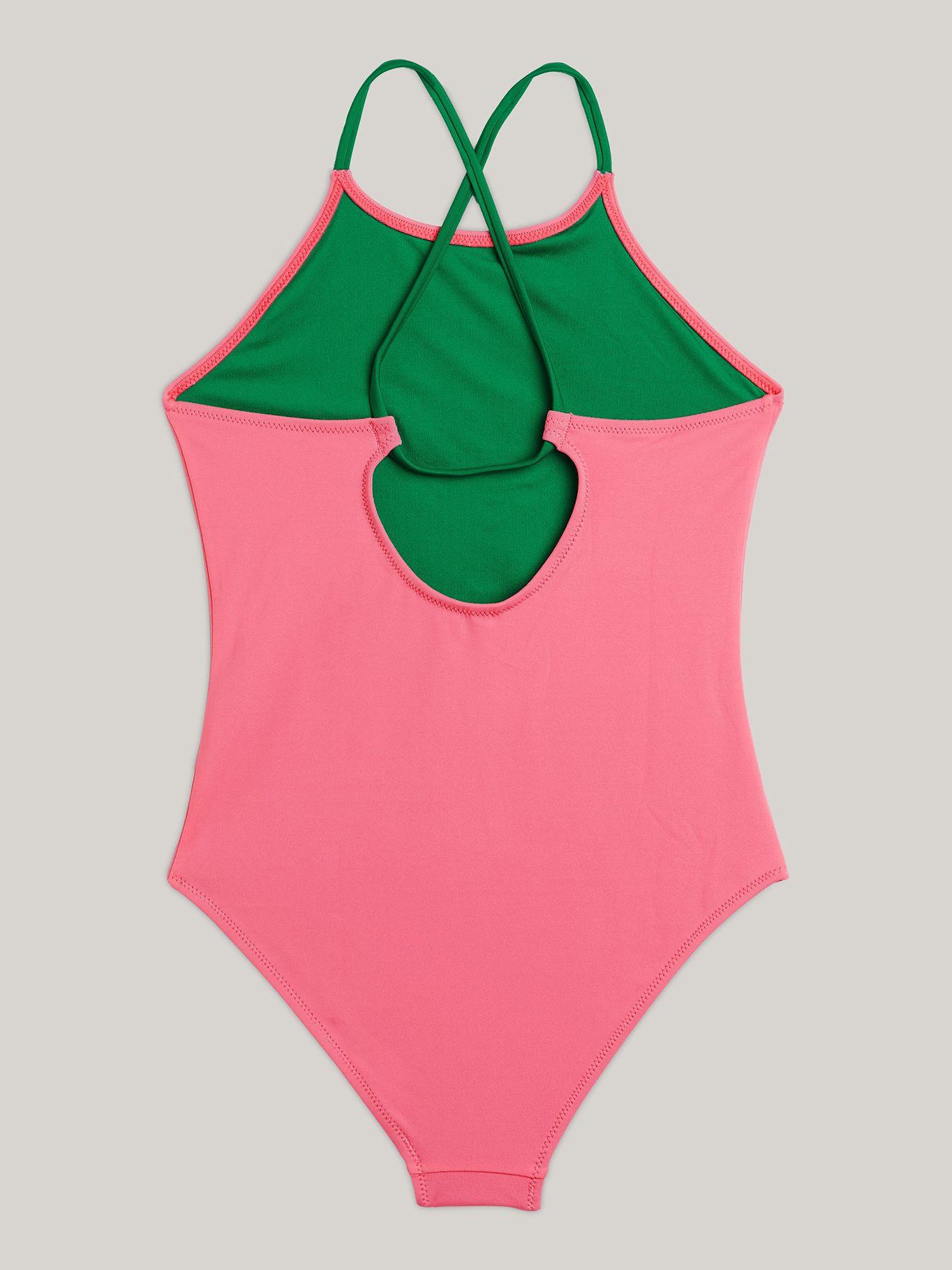 Traje De Baño Con Logo Solid Rosado Tommy Hilfiger-1