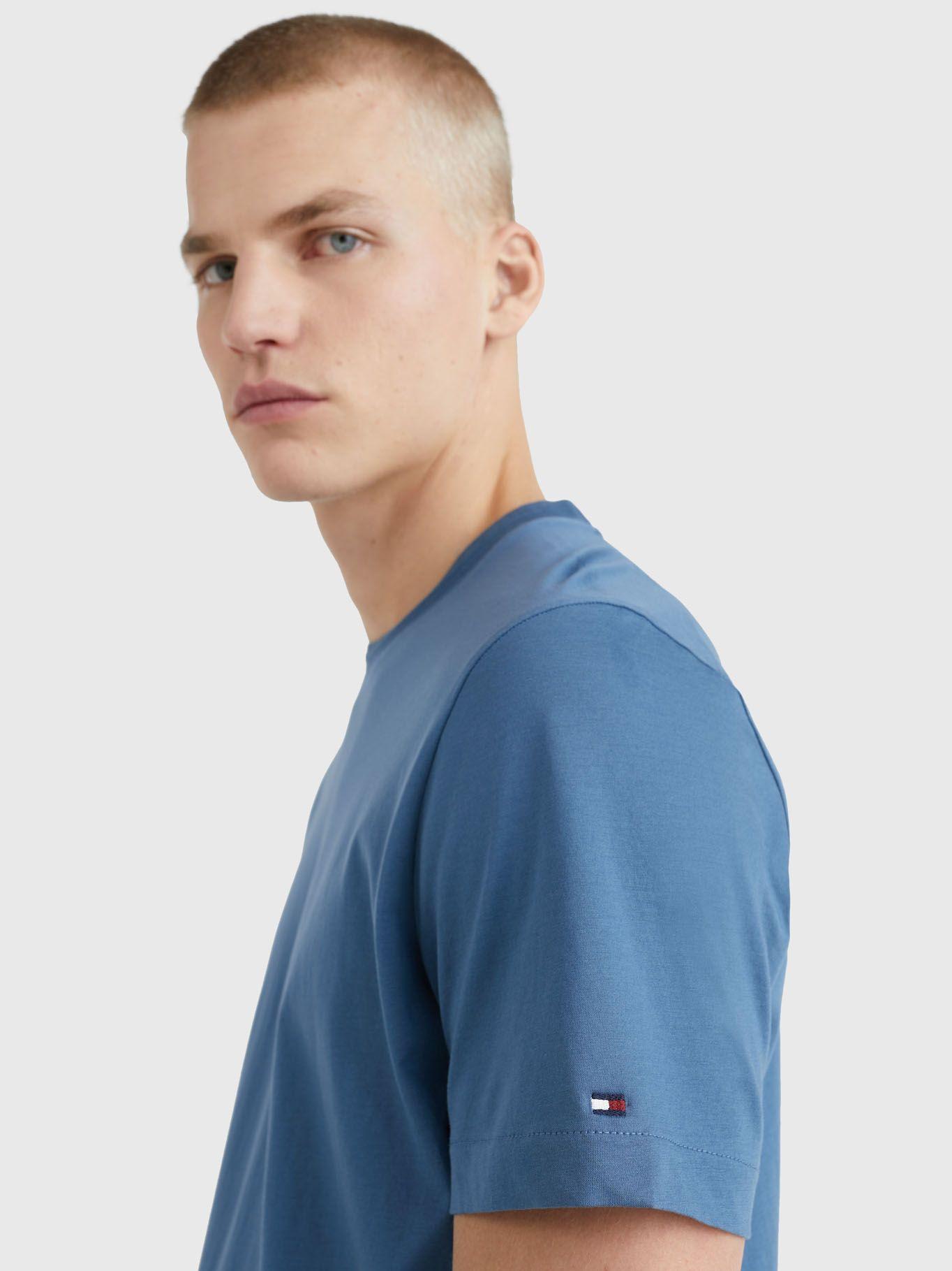 Polera Essential De Punto Azul Tommy Hilfiger-3