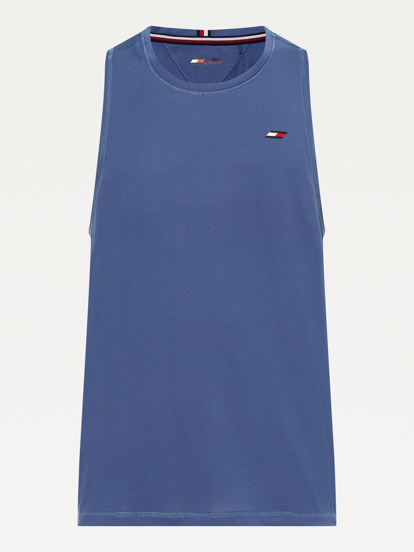 Polera Tank Logo Training Azul Tommy Hilfiger-3