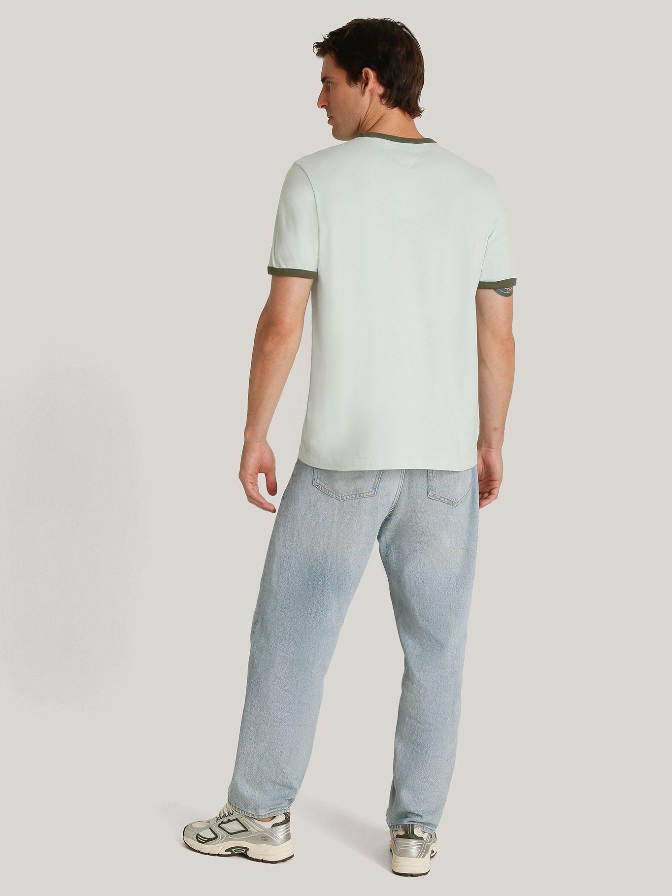 Polera Algodón Logo Colour Block Verde Tommy Hilfiger-2