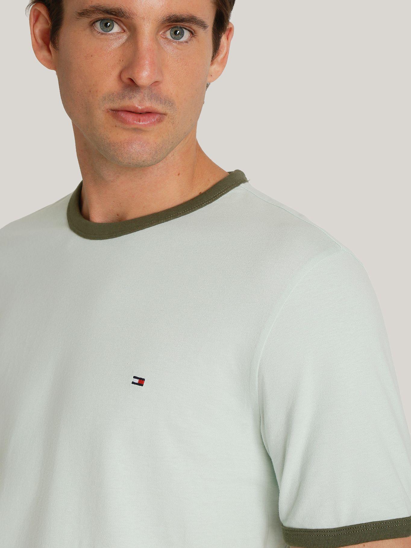 Polera Algodón Logo Colour Block Verde Tommy Hilfiger-3