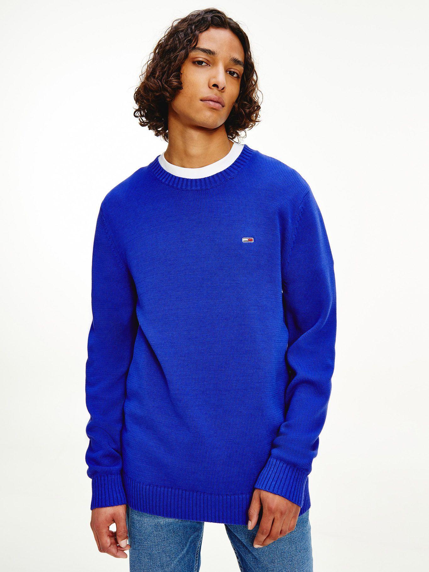 Sweater C-Neck Essential Azul Tommy Jeans E2-0