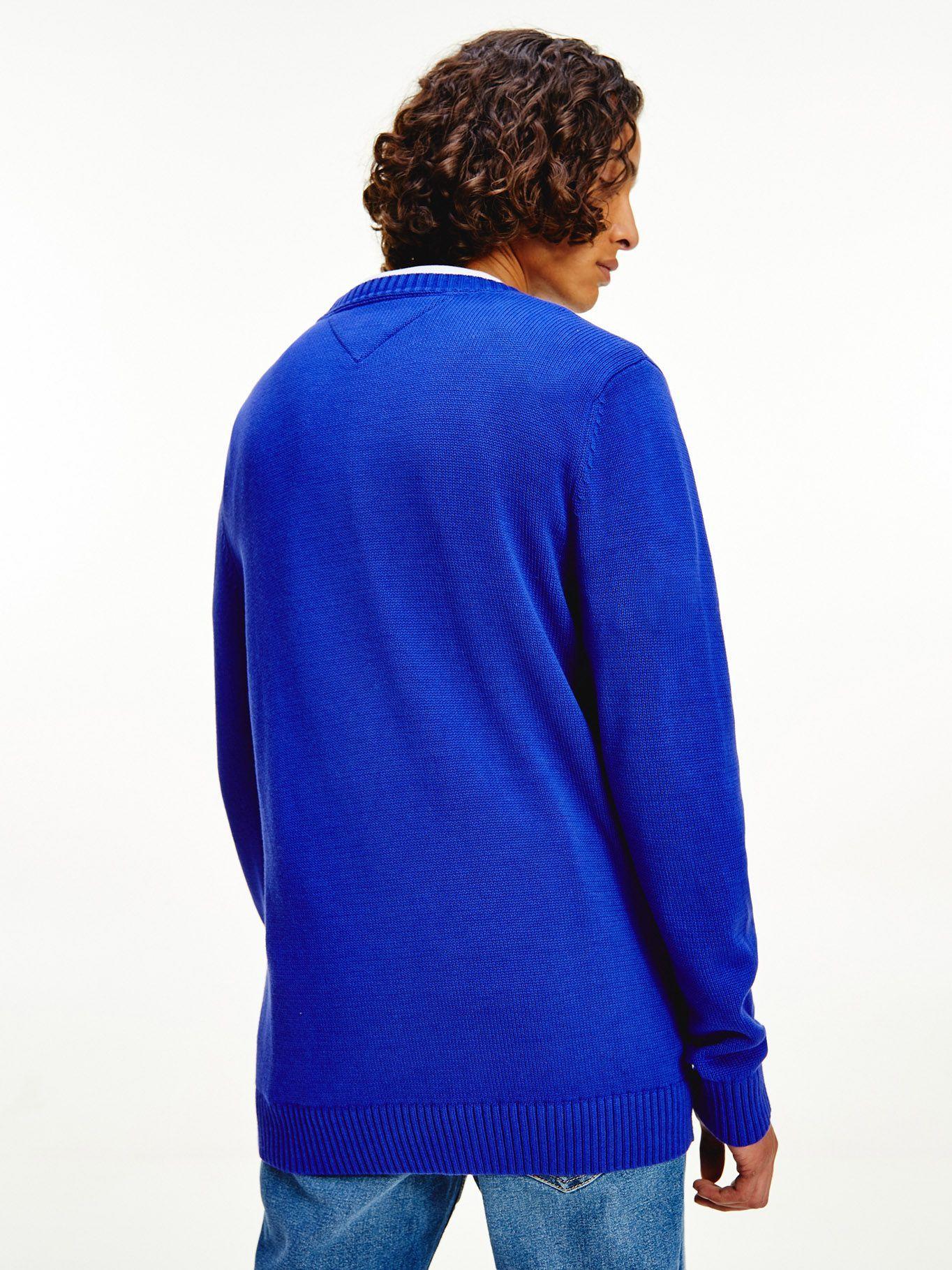 Sweater C-Neck Essential Azul Tommy Jeans E2-1