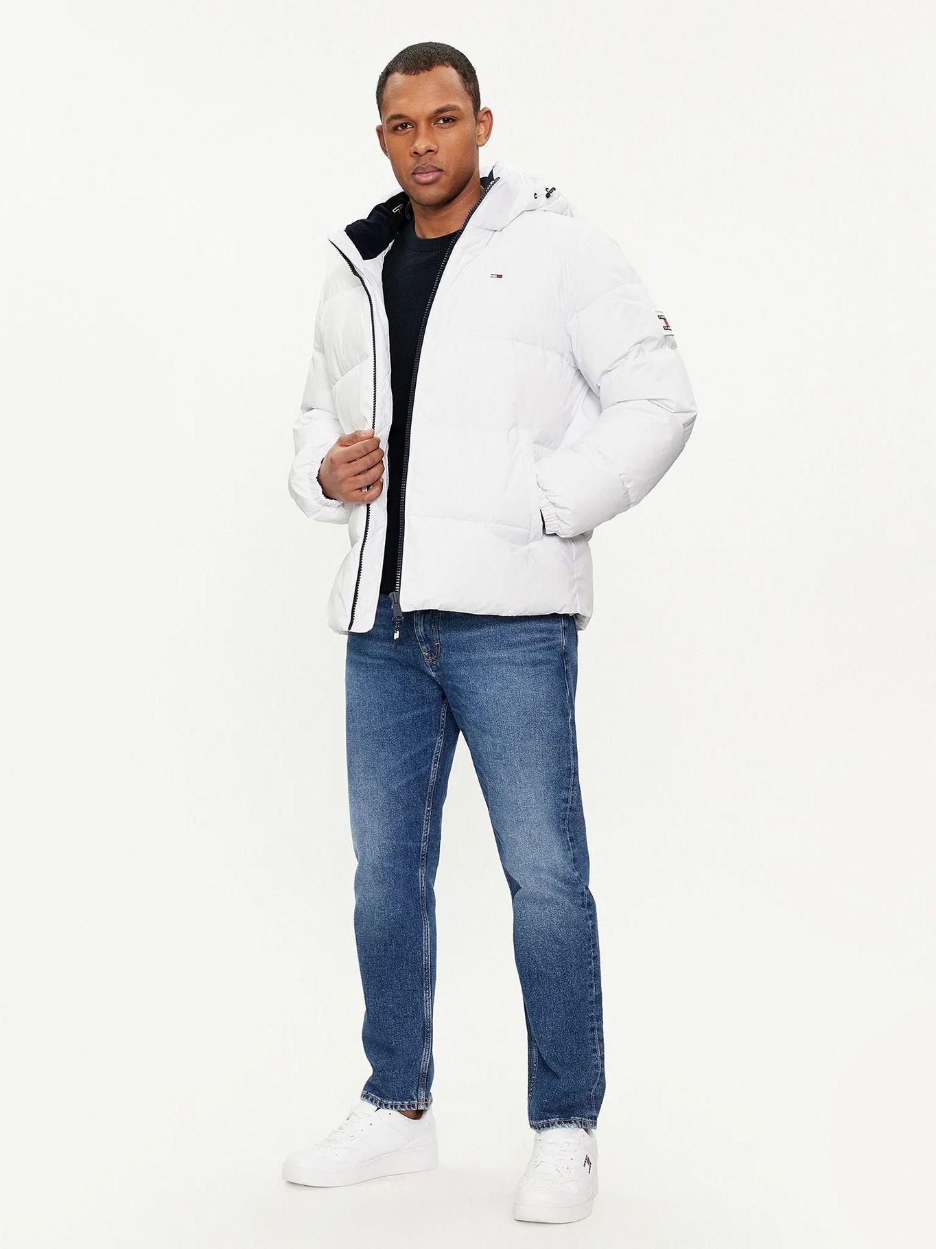 PARKA ESSENTIAL LOGO BLANCO TOMMY HILFIGER-1