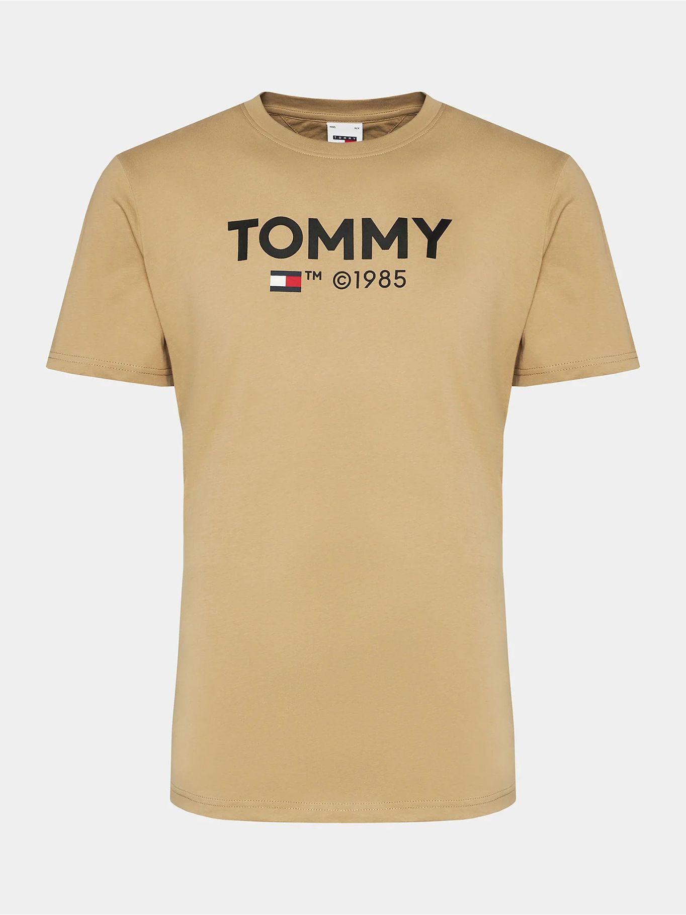 POLERA ESSENTIAL SLIM FIT CAFÉ TOMMY JEANS-5