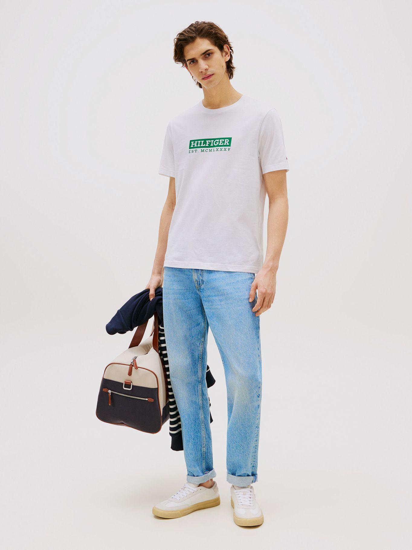 Polera Colour To Colour Logo Blanco Tommy Hilfiger-1
