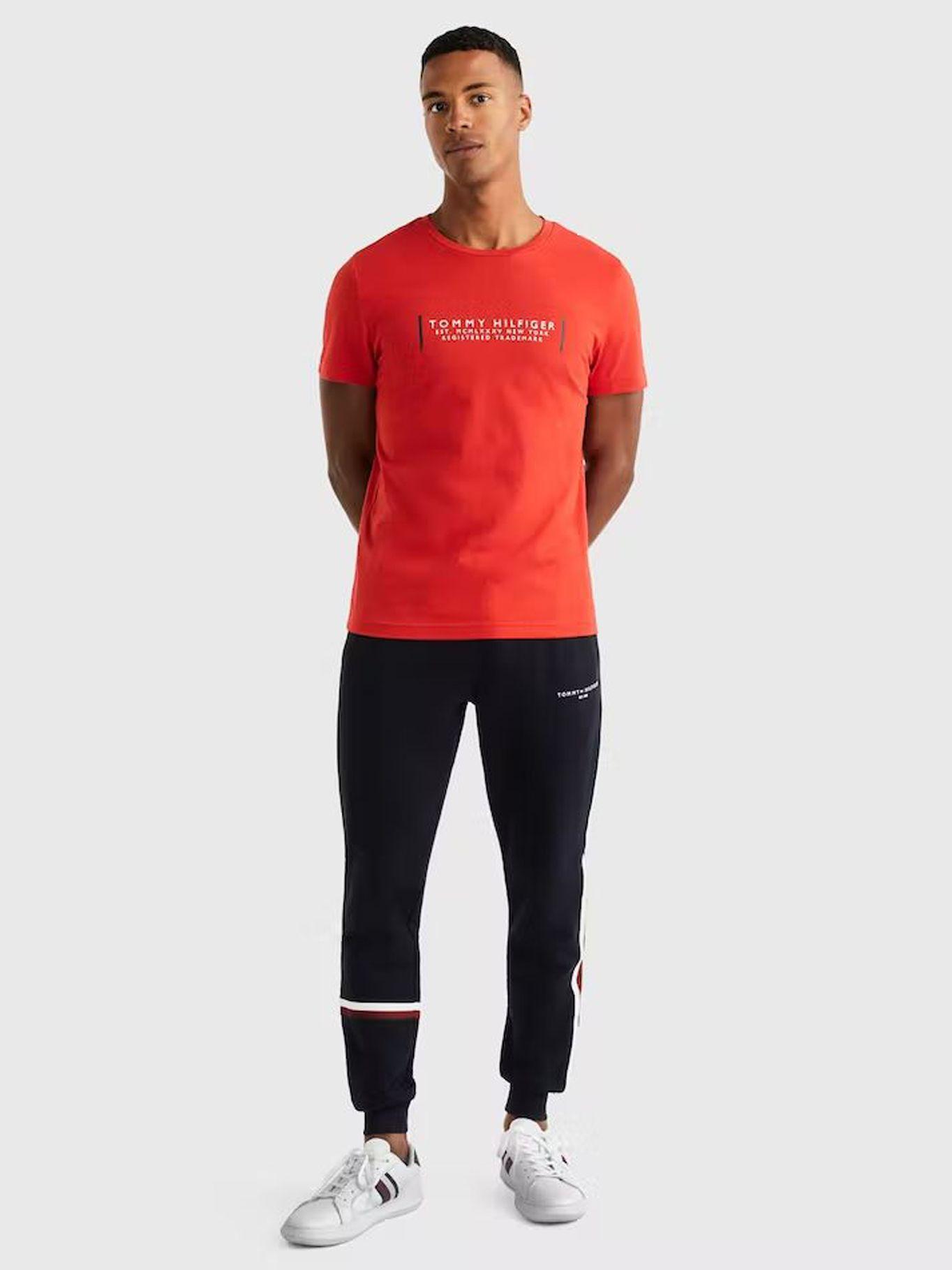 Polera Text Corporate Rojo Tommy Hilfiger-1