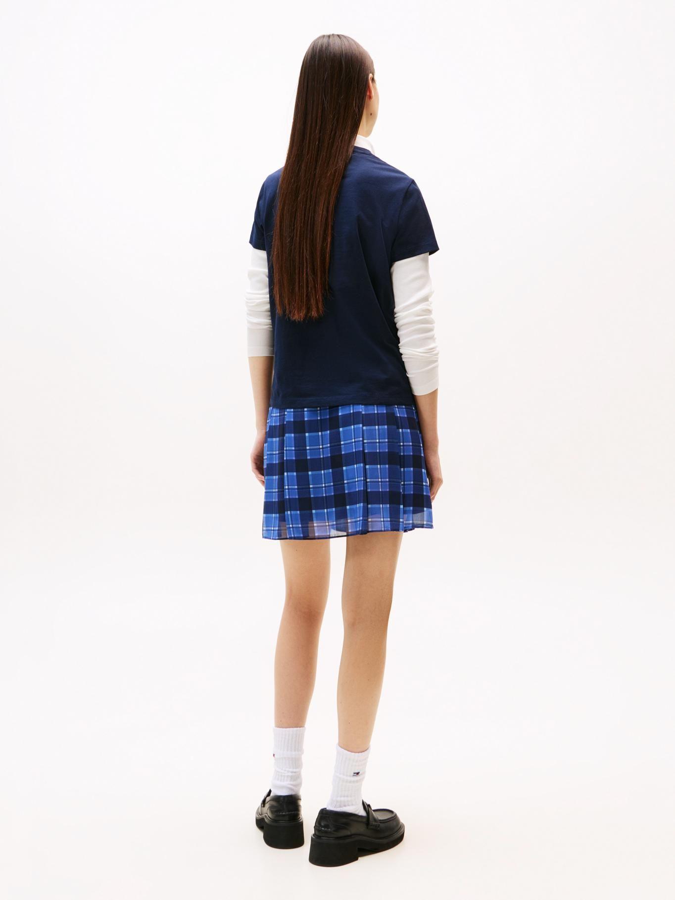 Polera Regular Fit Logo Lineal Azul Tommy Jeans-2