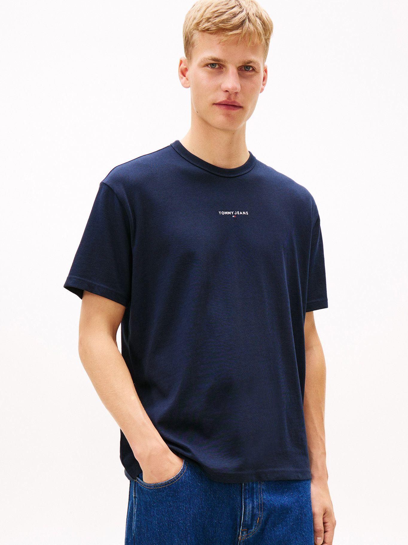 Polera Con Logo Bordado Relaxed Fit Tommy Jeans Azul-0