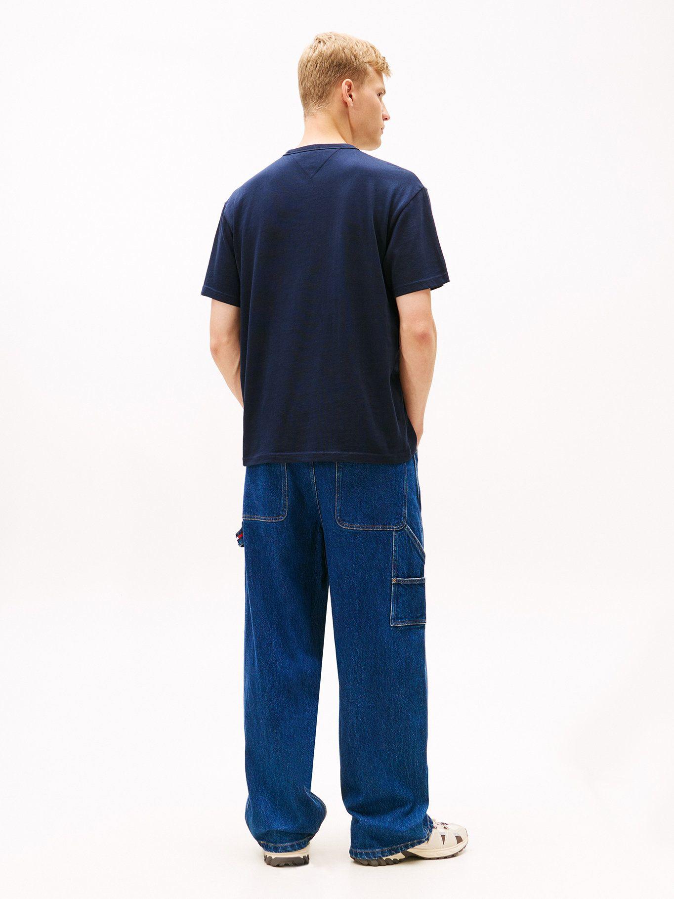 Polera Con Logo Bordado Relaxed Fit Tommy Jeans Azul-2