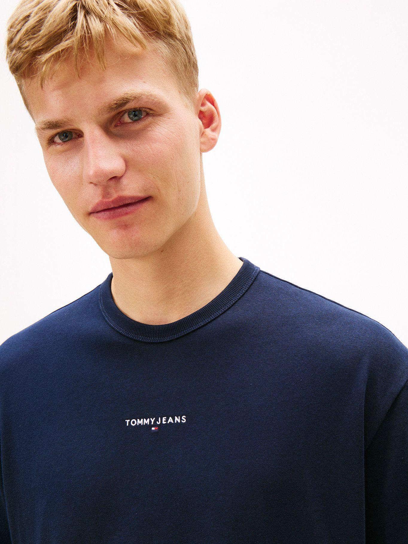 Polera Con Logo Bordado Relaxed Fit Tommy Jeans Azul-3