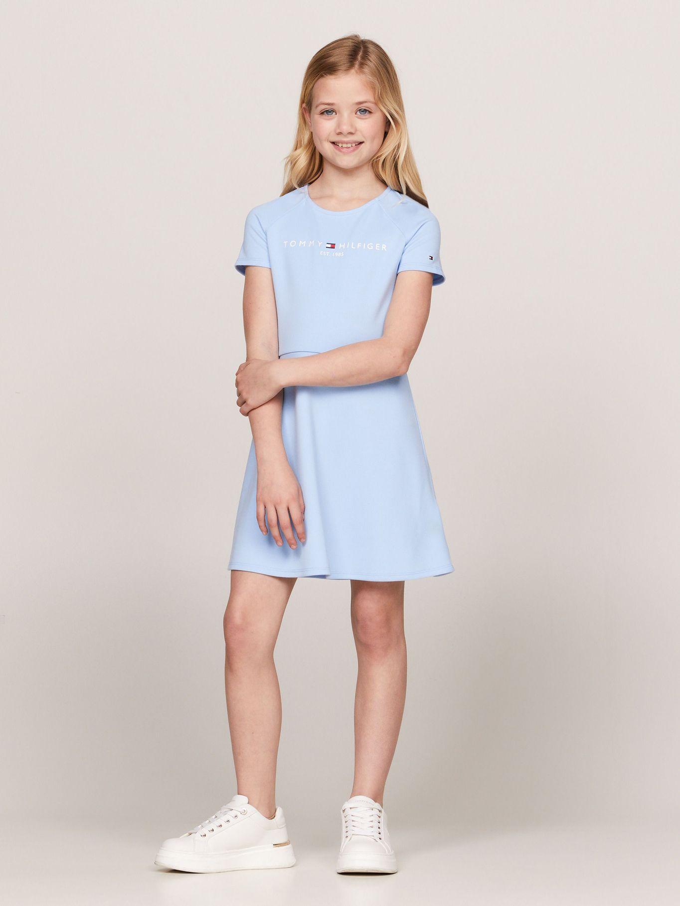 Vestido Essential Con Logo Celeste Tommy Hilfiger-0