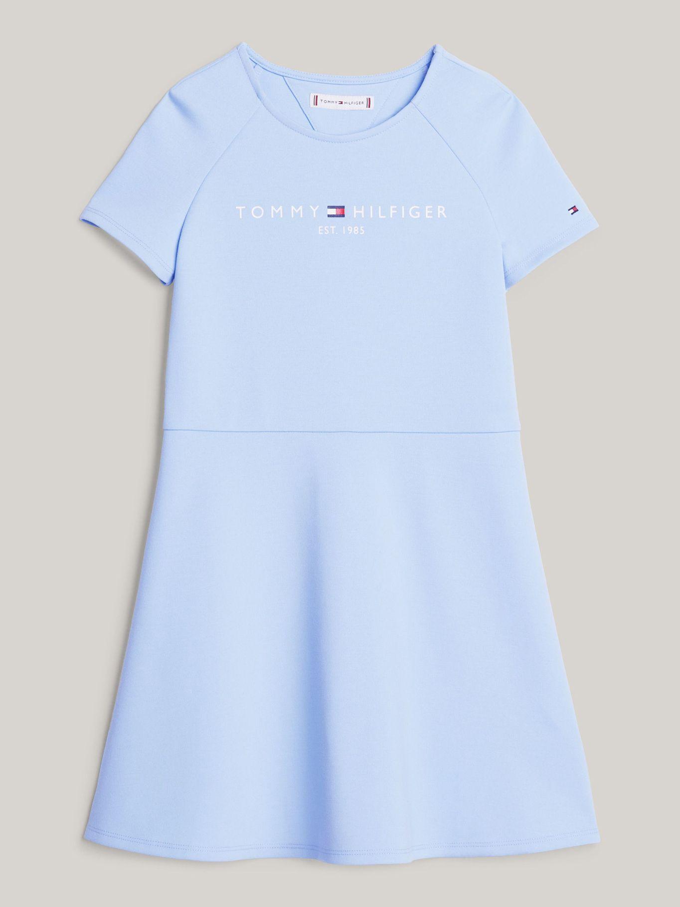 Vestido Essential Con Logo Celeste Tommy Hilfiger-4