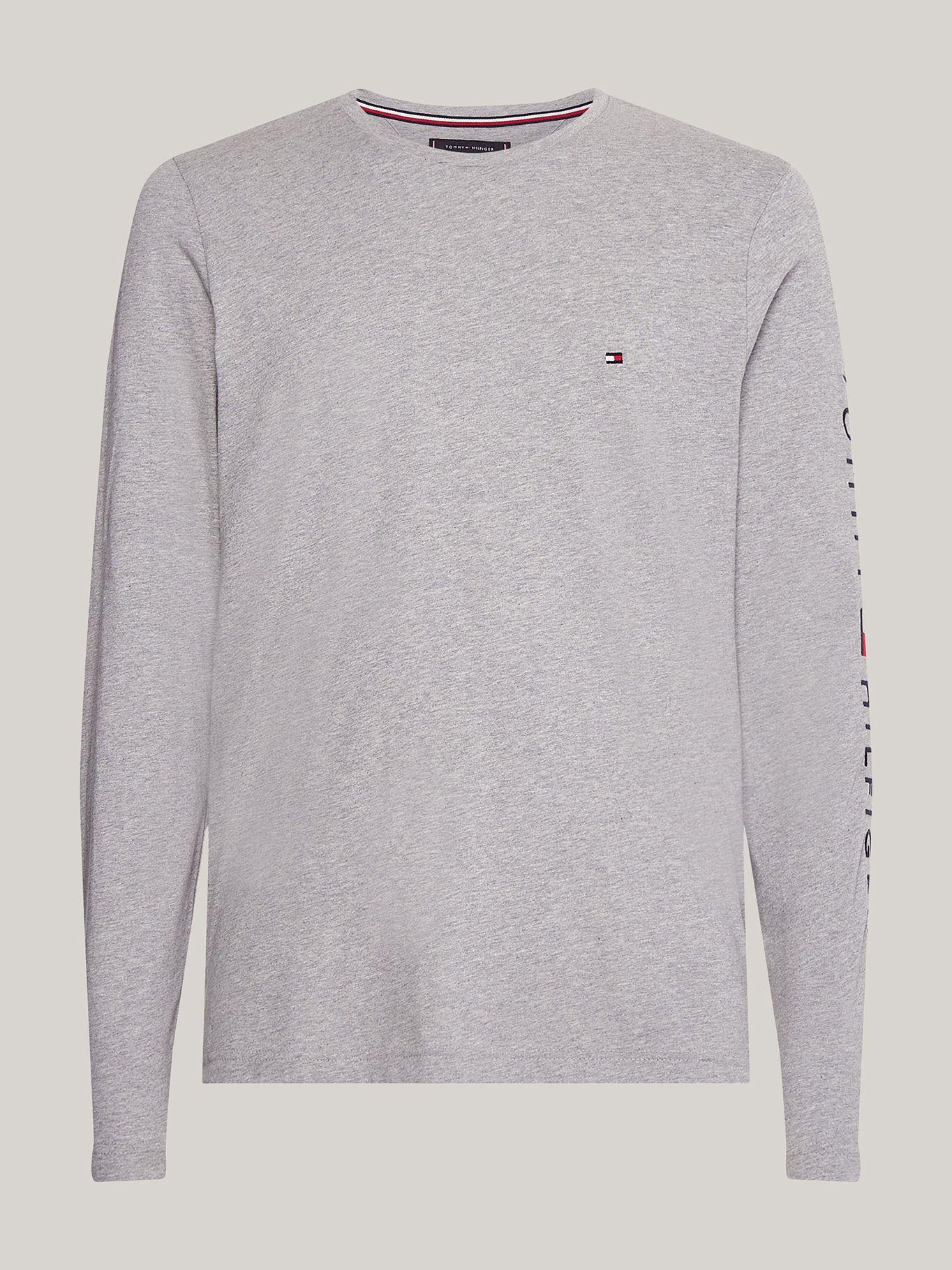 Polera Essential Flag Logo Gris Tommy Hilfiger-4