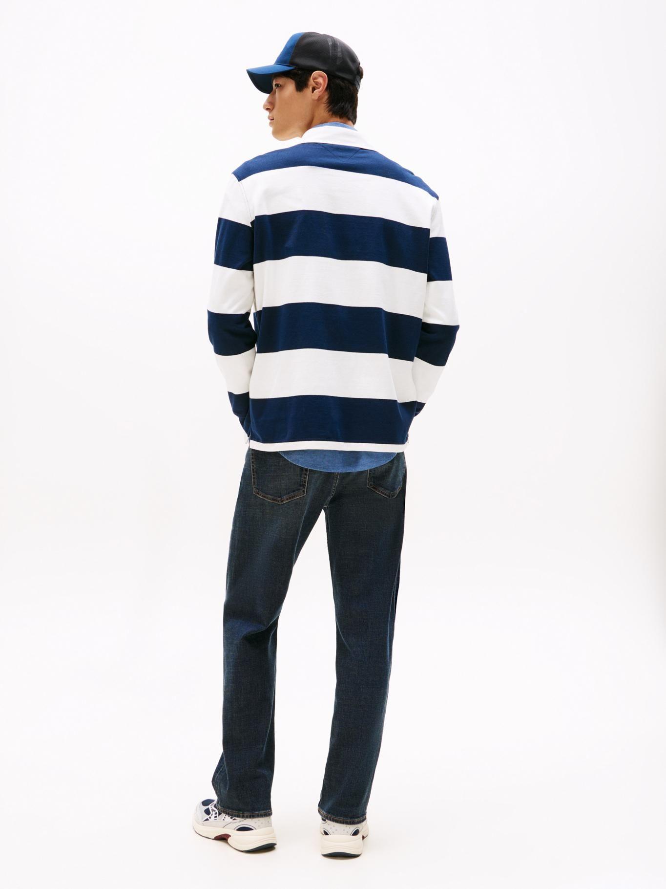 Polo De Rugby A Rayas Relaxed Fit Azul Tommy Jeans-2