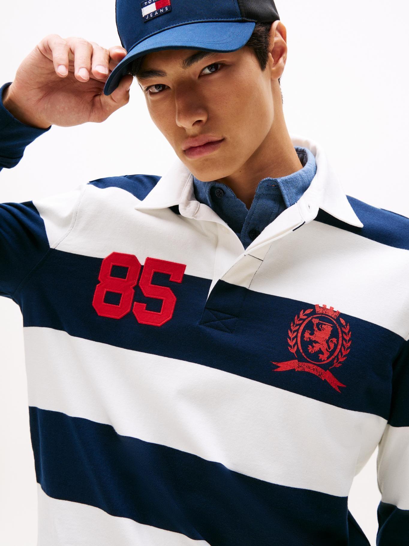 Polo De Rugby A Rayas Relaxed Fit Azul Tommy Jeans-3