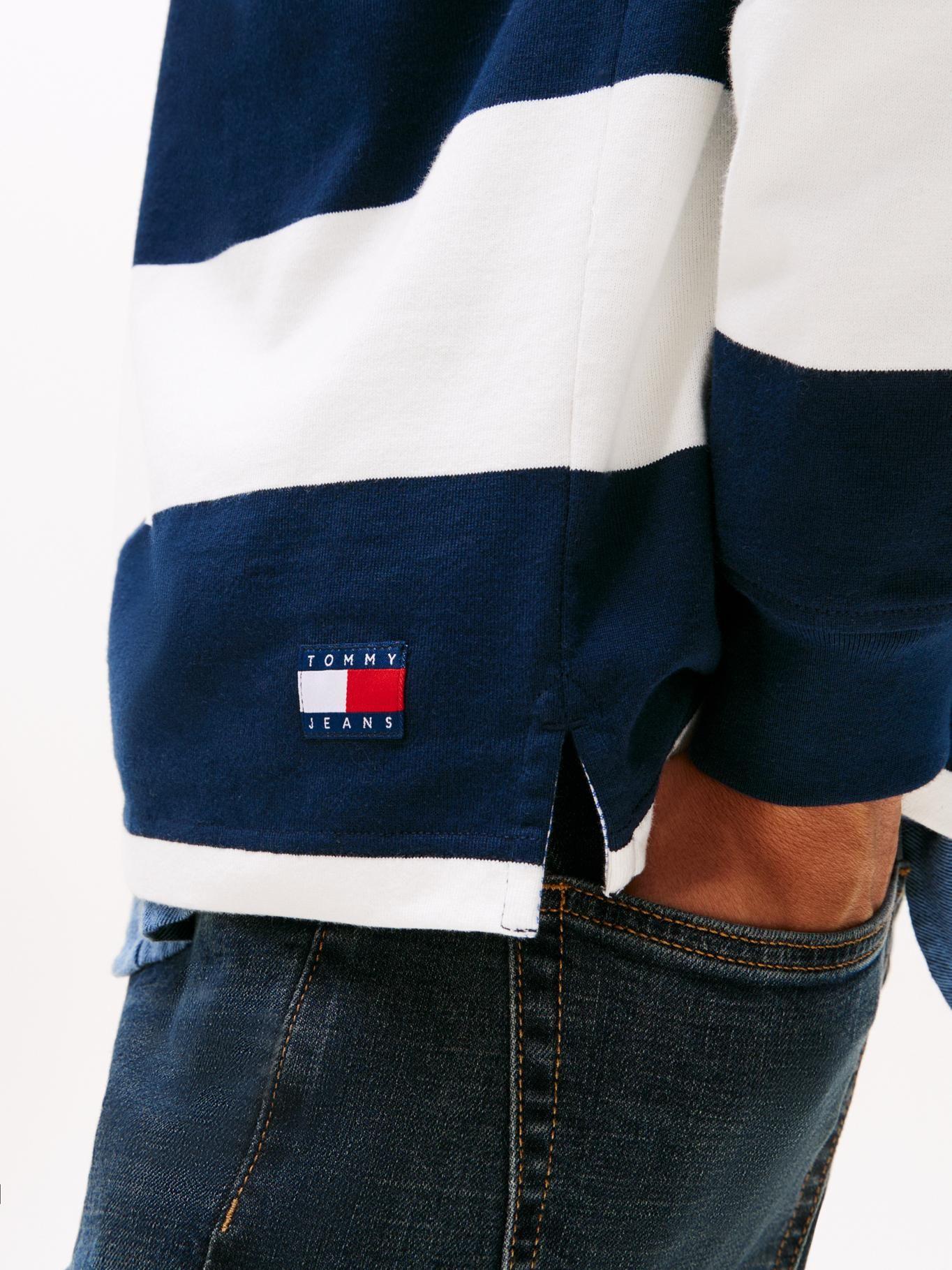 Polo De Rugby A Rayas Relaxed Fit Azul Tommy Jeans-4