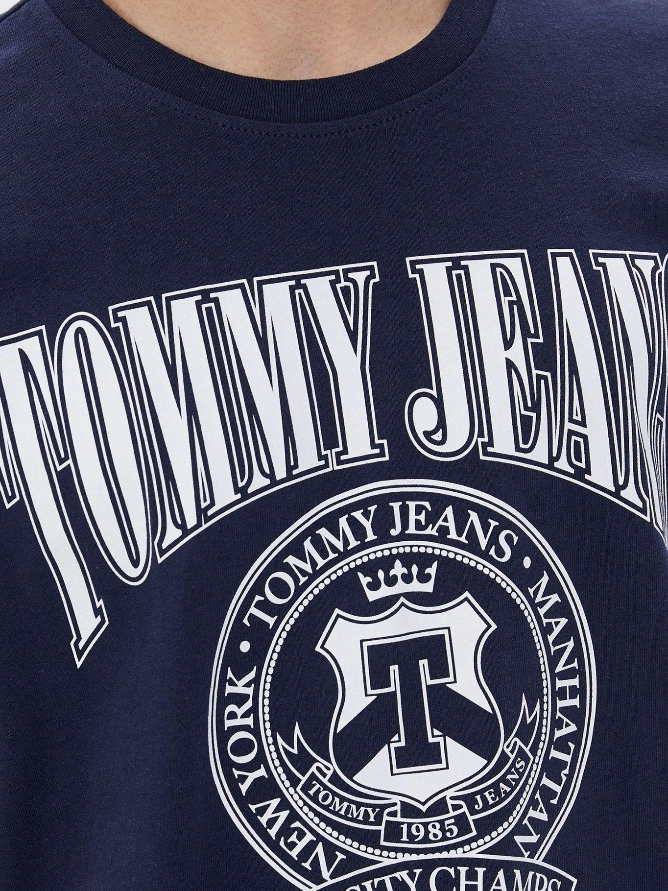 Polera Relaxed Varsity Logo Azul Tommy Jeans-2