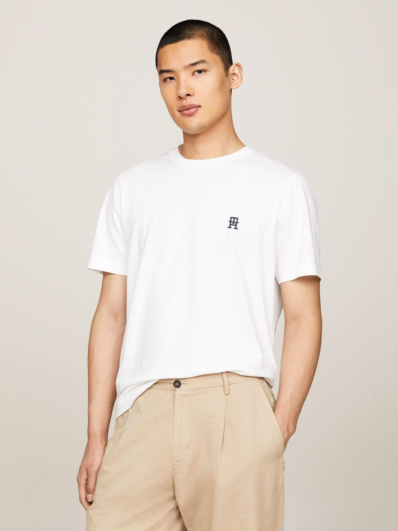Polera Logo Monogram Regular Fit Blanco Tommy Hilfiger-0