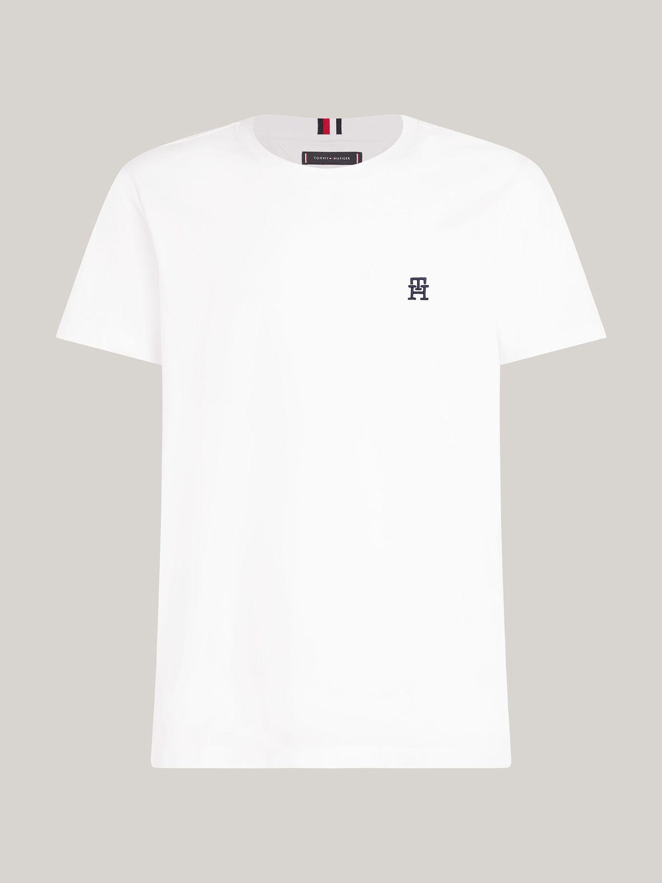 Polera Logo Monogram Regular Fit Blanco Tommy Hilfiger-4