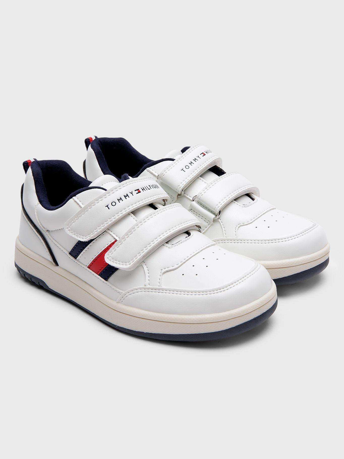 Zapatilla Con Velcro Stripe Logo Blanco Tommy Hilfiger-0