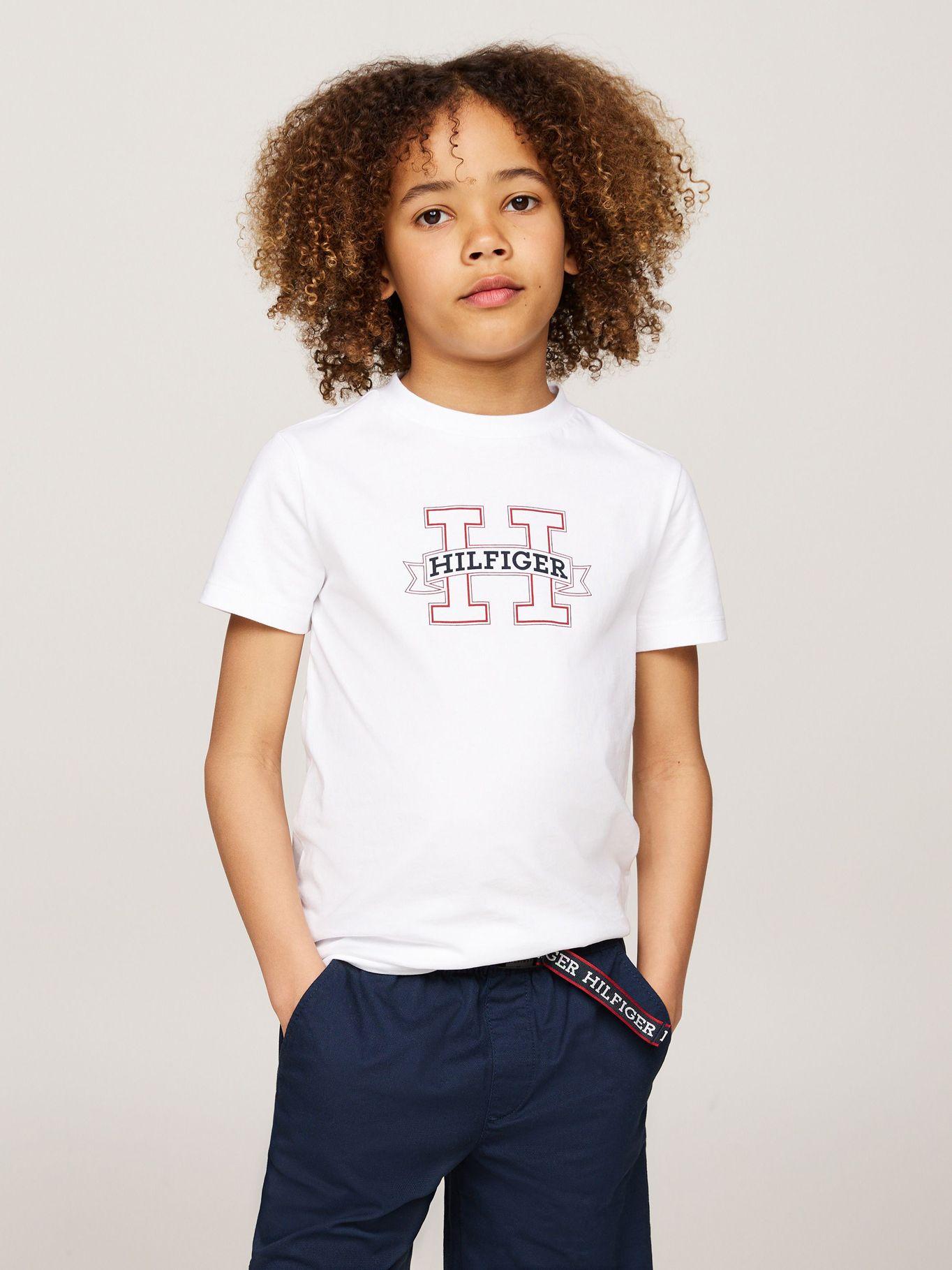 Polera Con Logo Del Monotype Blanco Tommy Hilfiger-0