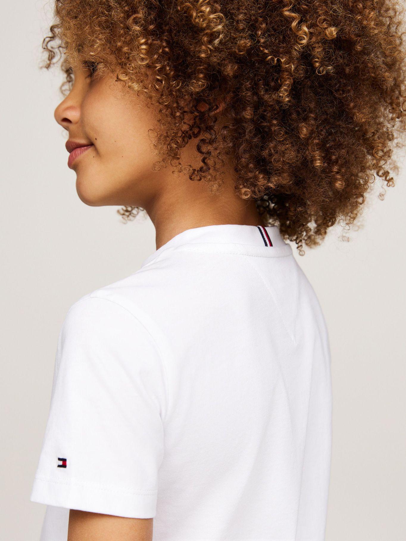 Polera Con Logo Del Monotype Blanco Tommy Hilfiger-3