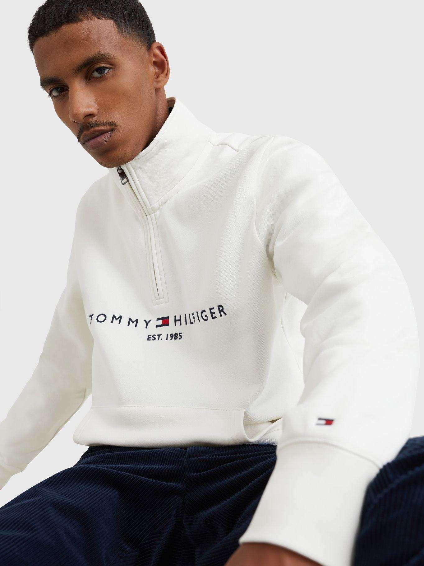 Polerón Con Logo Cuello Alto Blanco Tommy Hilfiger-3