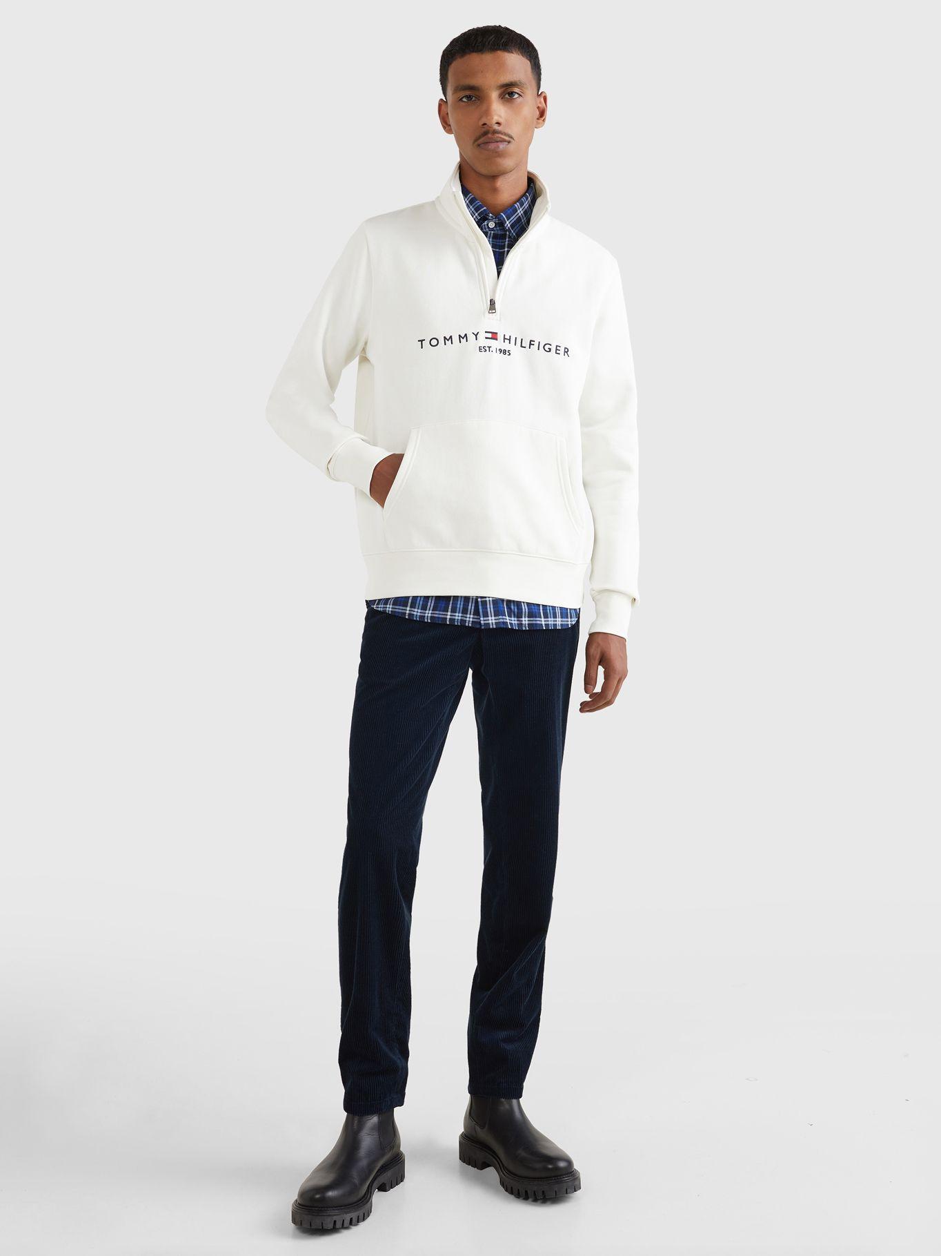 Polerón Con Logo Cuello Alto Blanco Tommy Hilfiger-1