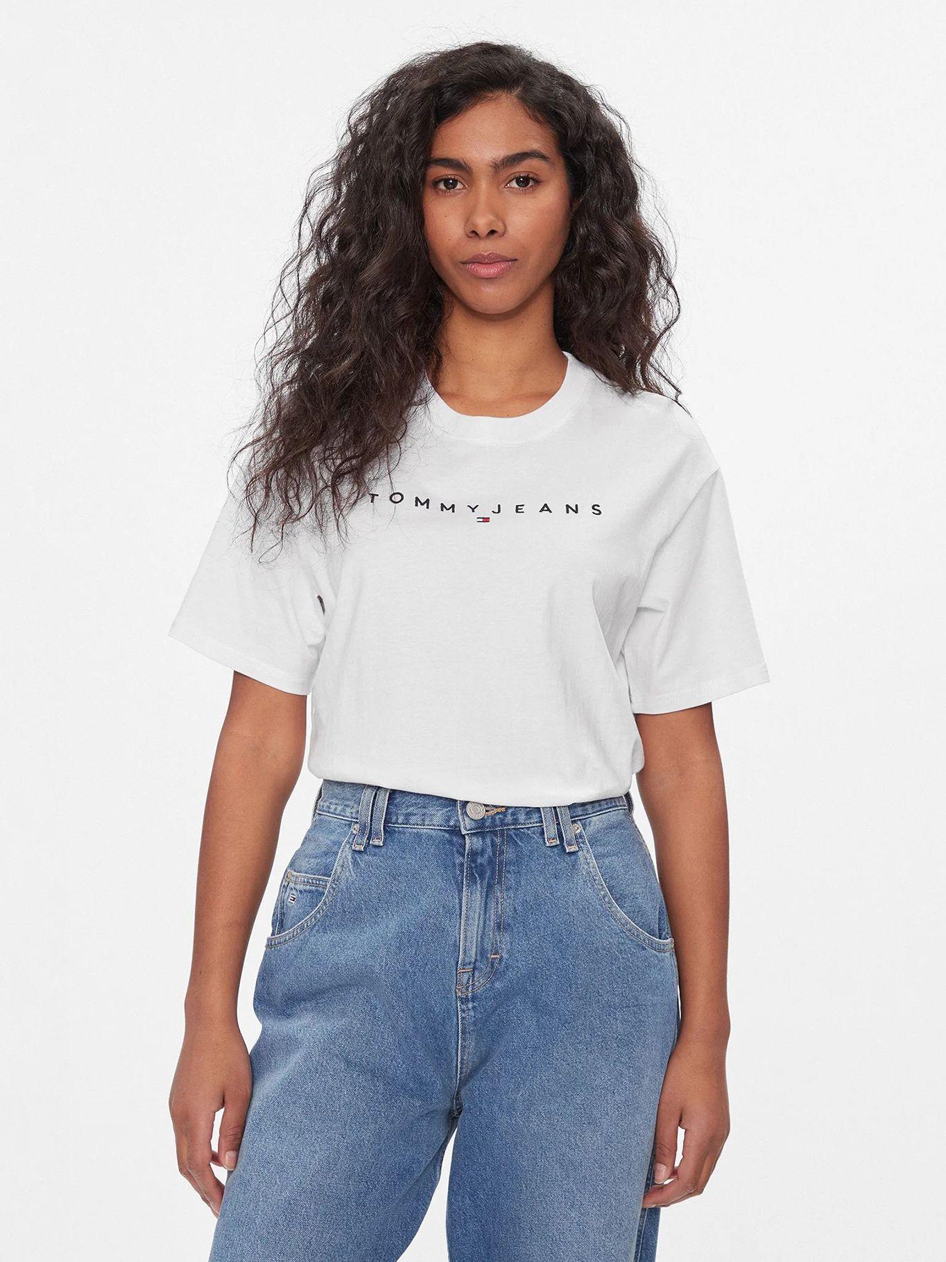 Polera Relaxed Logo Monotype Blanco Tommy Jeans-0