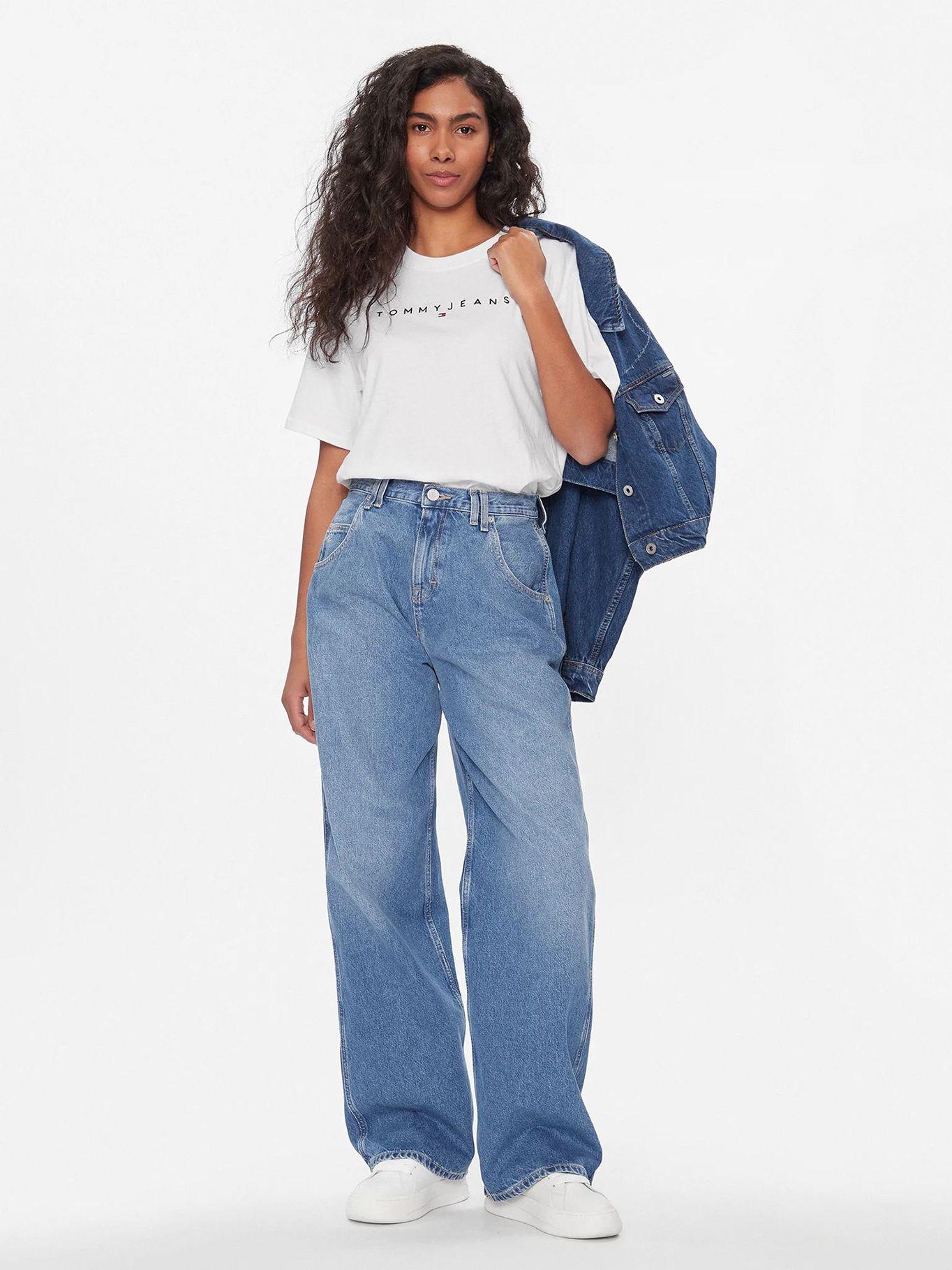 Polera Relaxed Logo Monotype Blanco Tommy Jeans-1