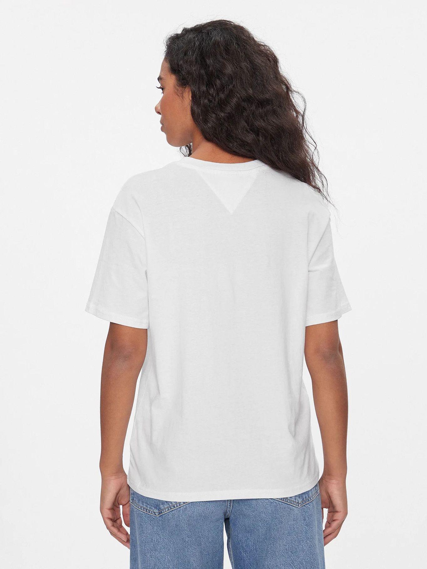 Polera Relaxed Logo Monotype Blanco Tommy Jeans-2