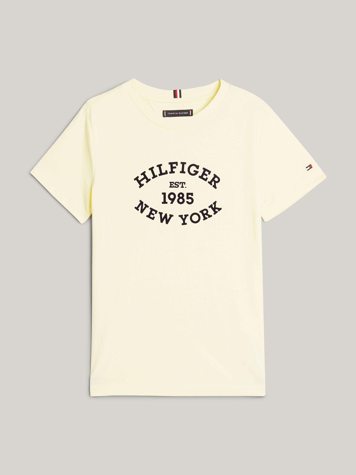 Polera Con Logo Aterciopelado Amarillo Tommy Hilfiger-4