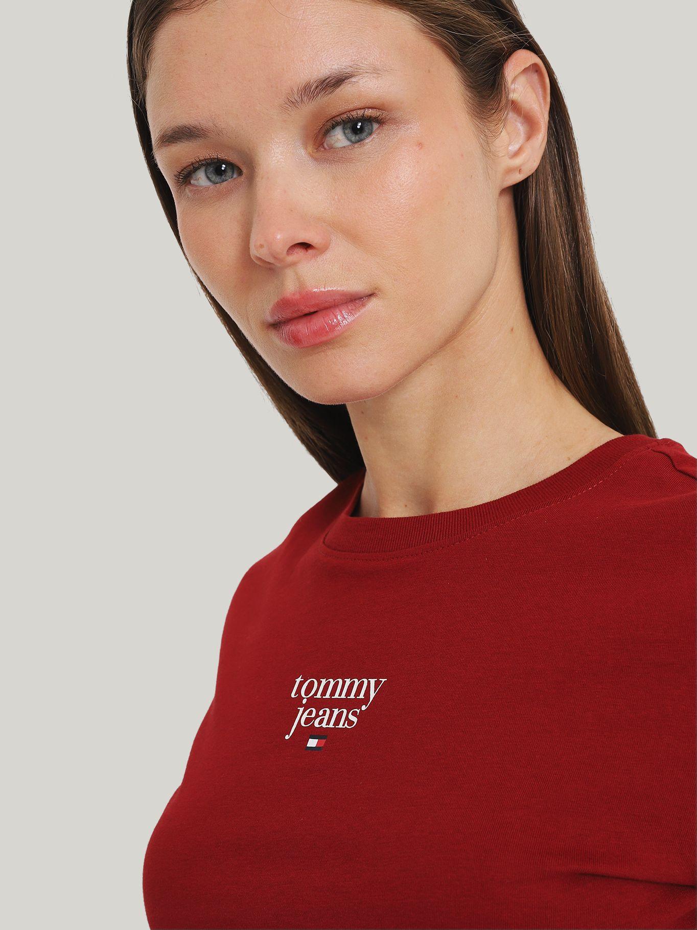 Polera Essential Slim Fit Rojo Tommy Jeans-3