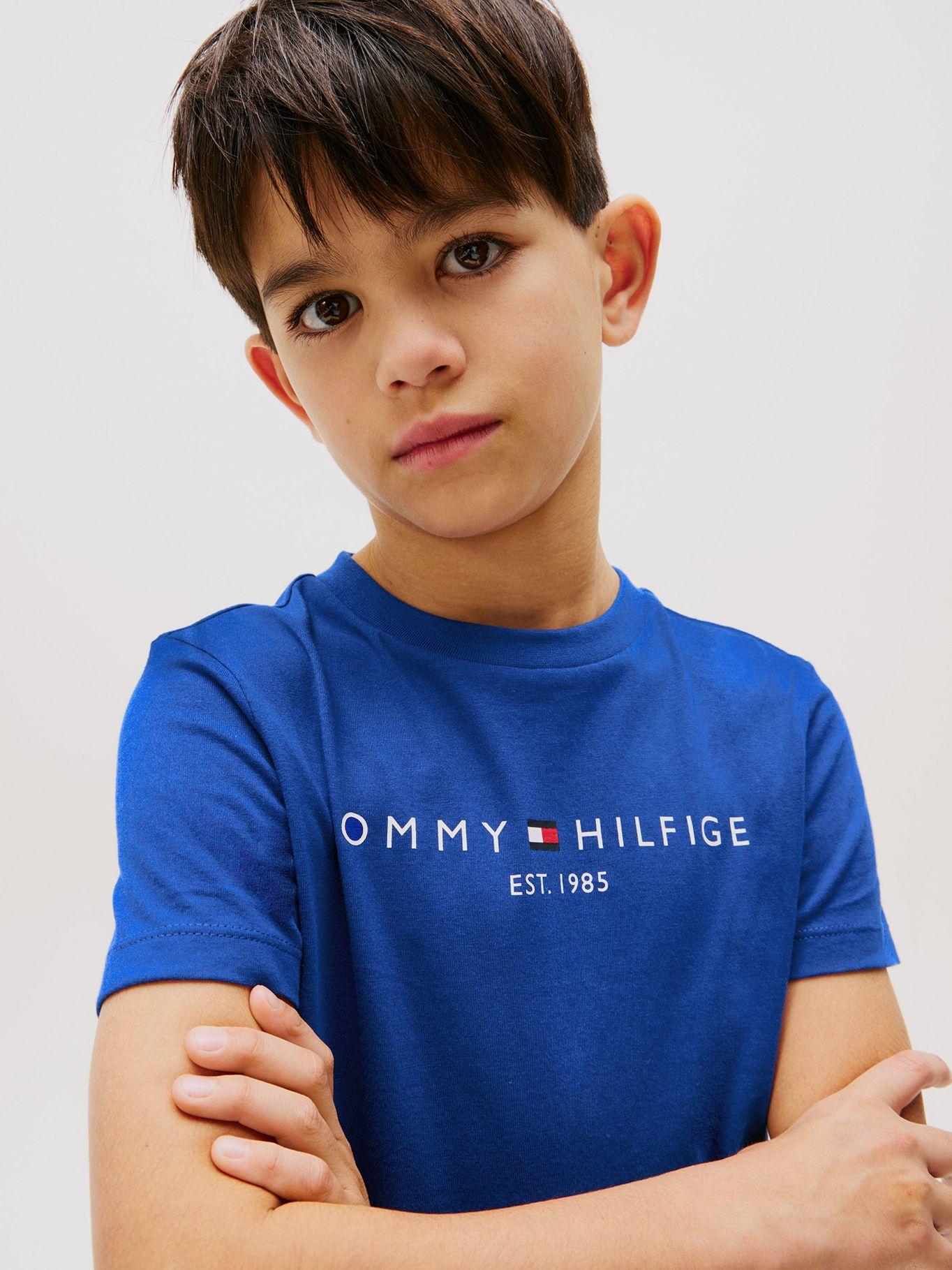 Polera Essential Con Logo Azul Tommy Hilfiger-3